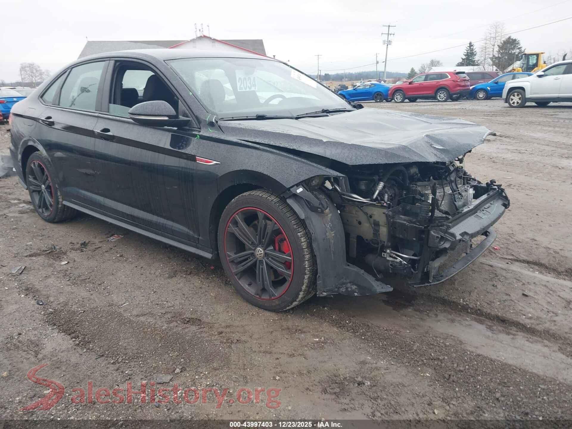 2019 VOLKSWAGEN JETTA GLI — VIN 3VW6T7BU2KM152644