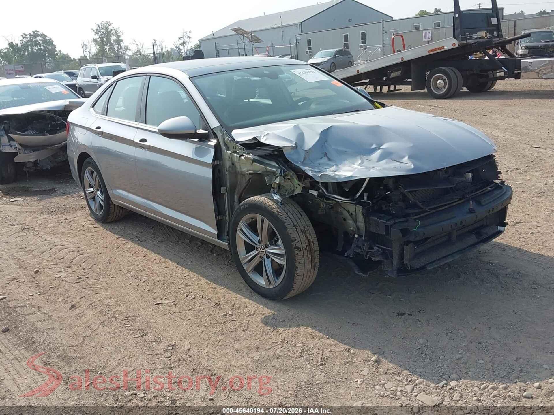 2022 VOLKSWAGEN JETTA — VIN 3VW7M7BU0NM012548