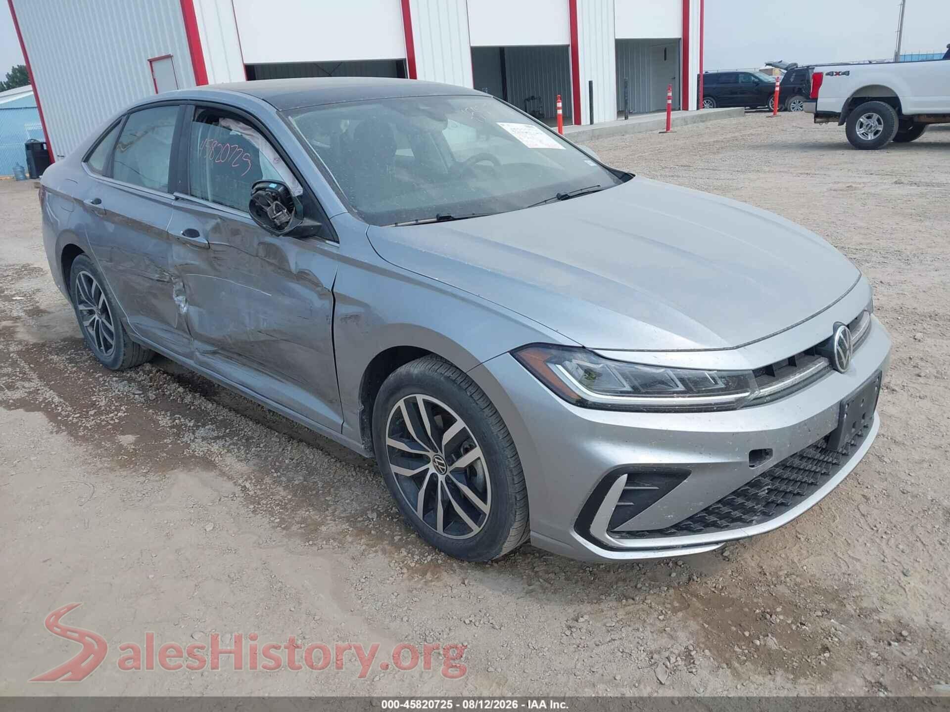 2025 VOLKSWAGEN JETTA — VIN 3VW7X7BU0SM069982