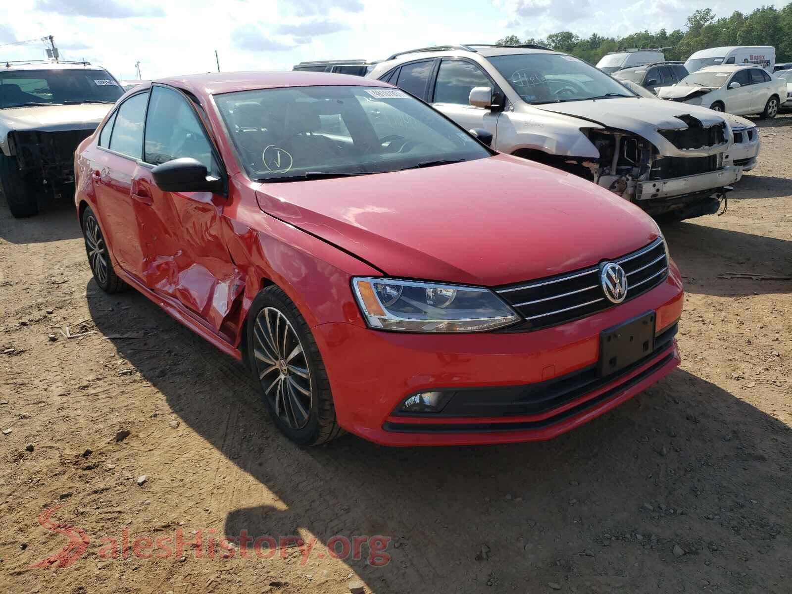 2016 VOLKSWAGEN JETTA — VIN 3VWB17AJ1GM352515