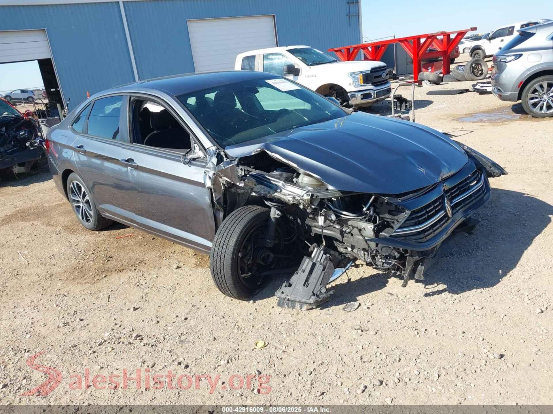 2022 VOLKSWAGEN JETTA — VIN 3VWBM7BU8NM019743