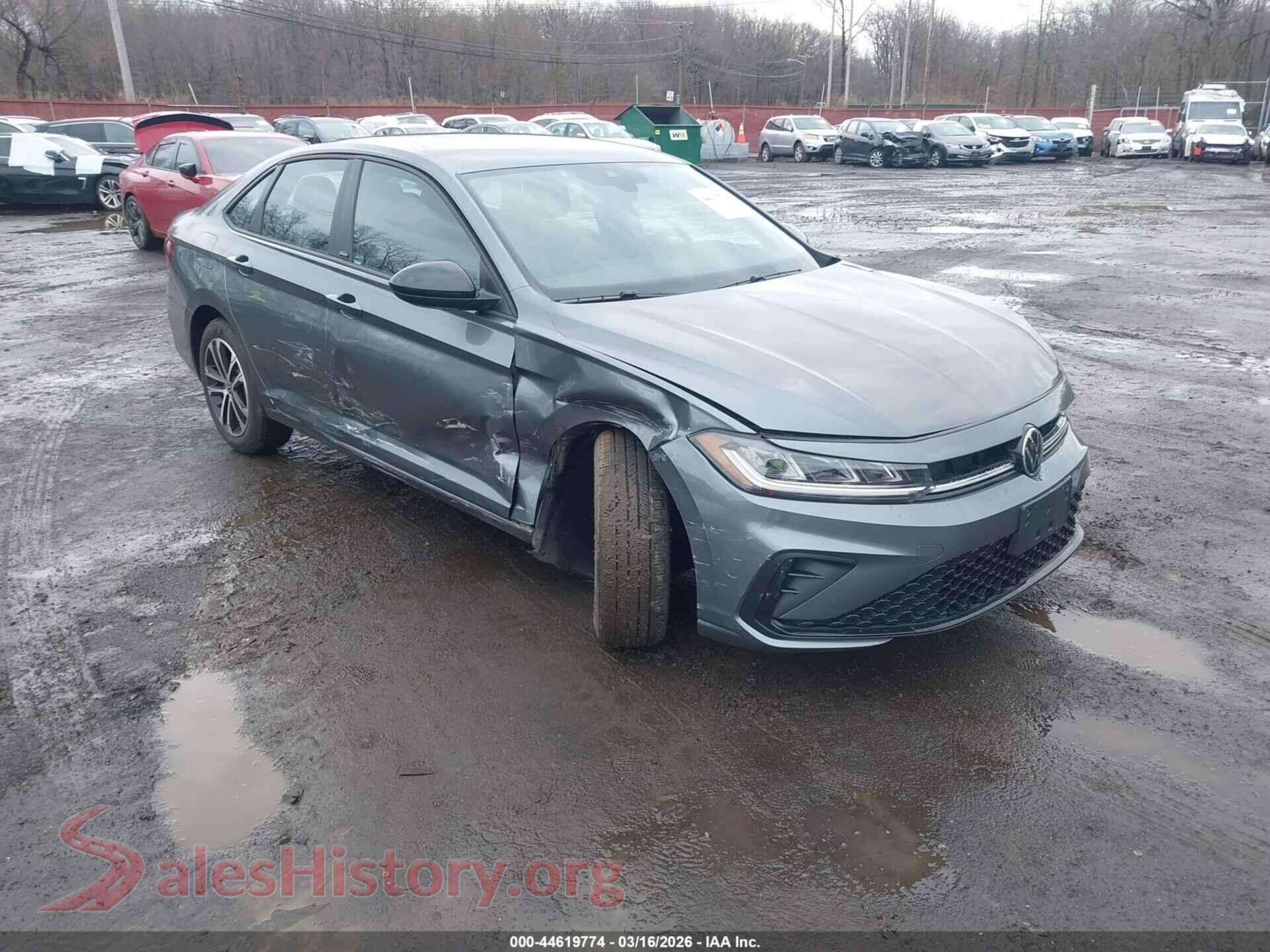 2025 VOLKSWAGEN JETTA — VIN 3VWBX7BU0SM097663