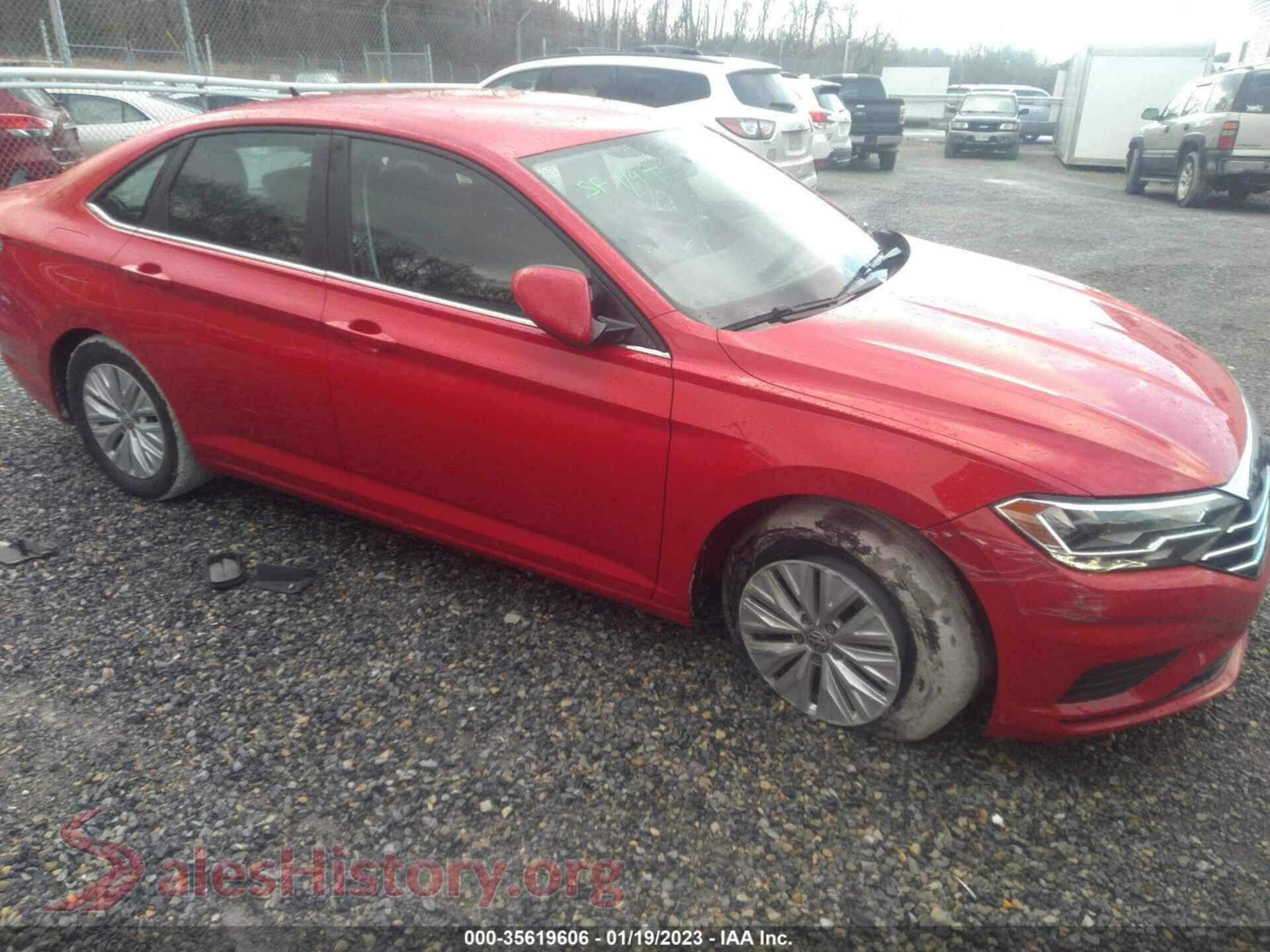 2019 VOLKSWAGEN JETTA — VIN 3VWC57BU1KM091543