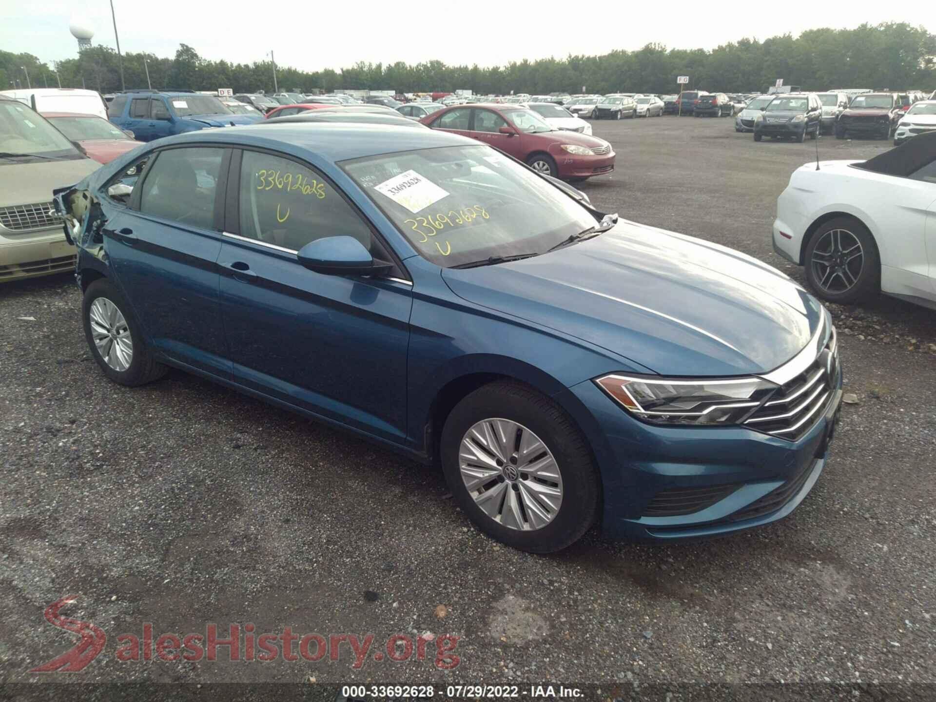 2019 VOLKSWAGEN JETTA — VIN 3VWC57BU3KM114093