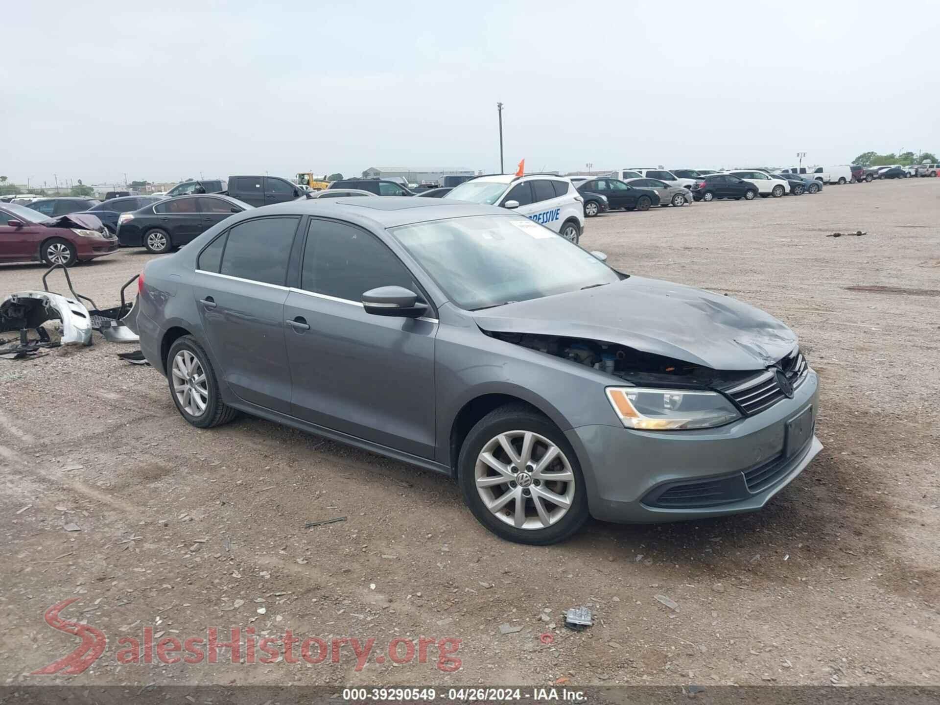 2014 VOLKSWAGEN JETTA — VIN 3VWD07AJ2EM422970