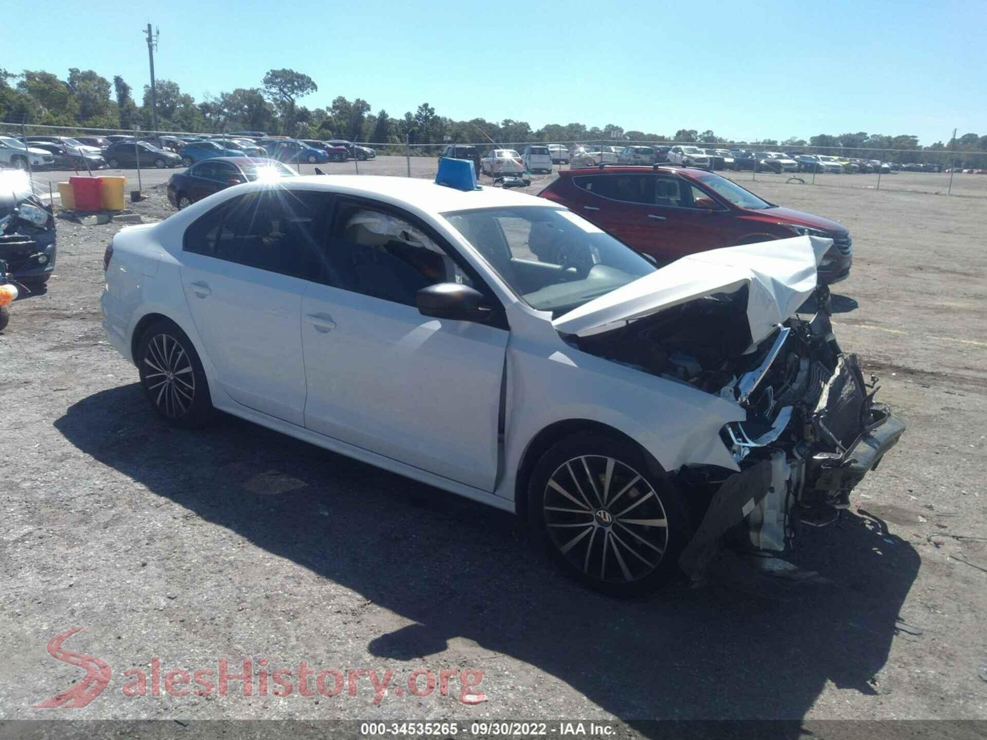 2016 VOLKSWAGEN JETTA SEDAN — VIN 3VWD17AJ1GM221027