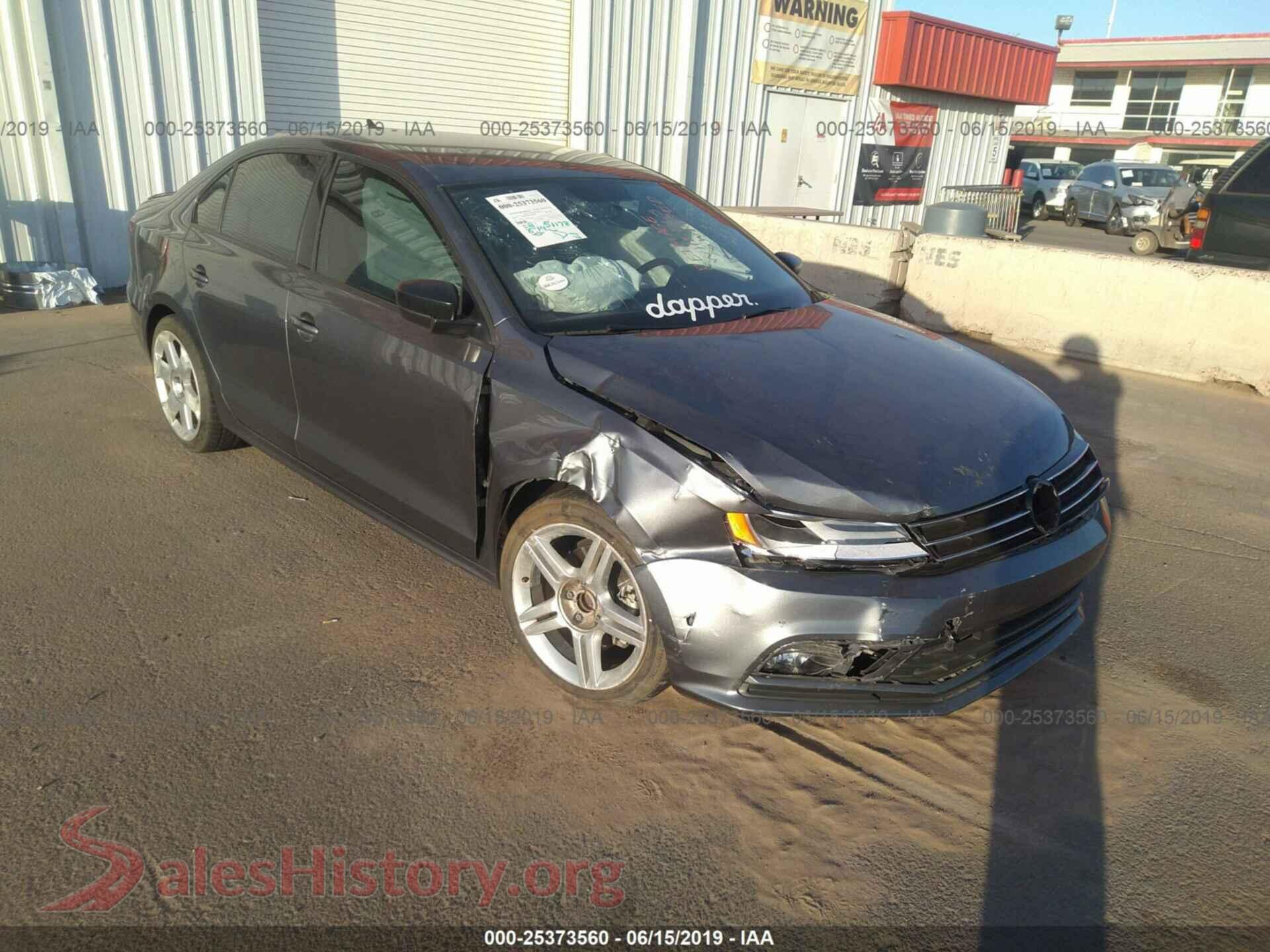 2016 VOLKSWAGEN JETTA — VIN 3VWD17AJ1GM221576