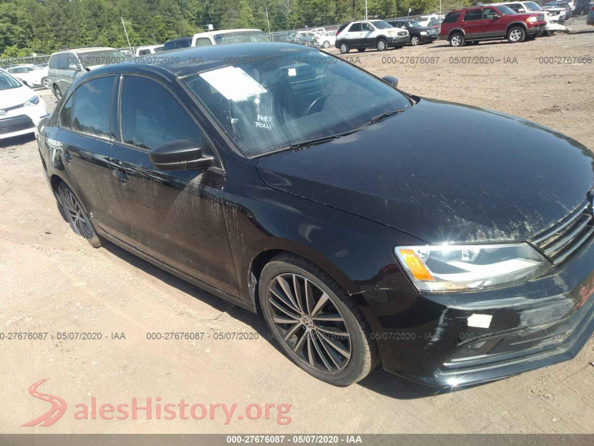 2016 VOLKSWAGEN JETTA — VIN 3VWD17AJ3GM292617