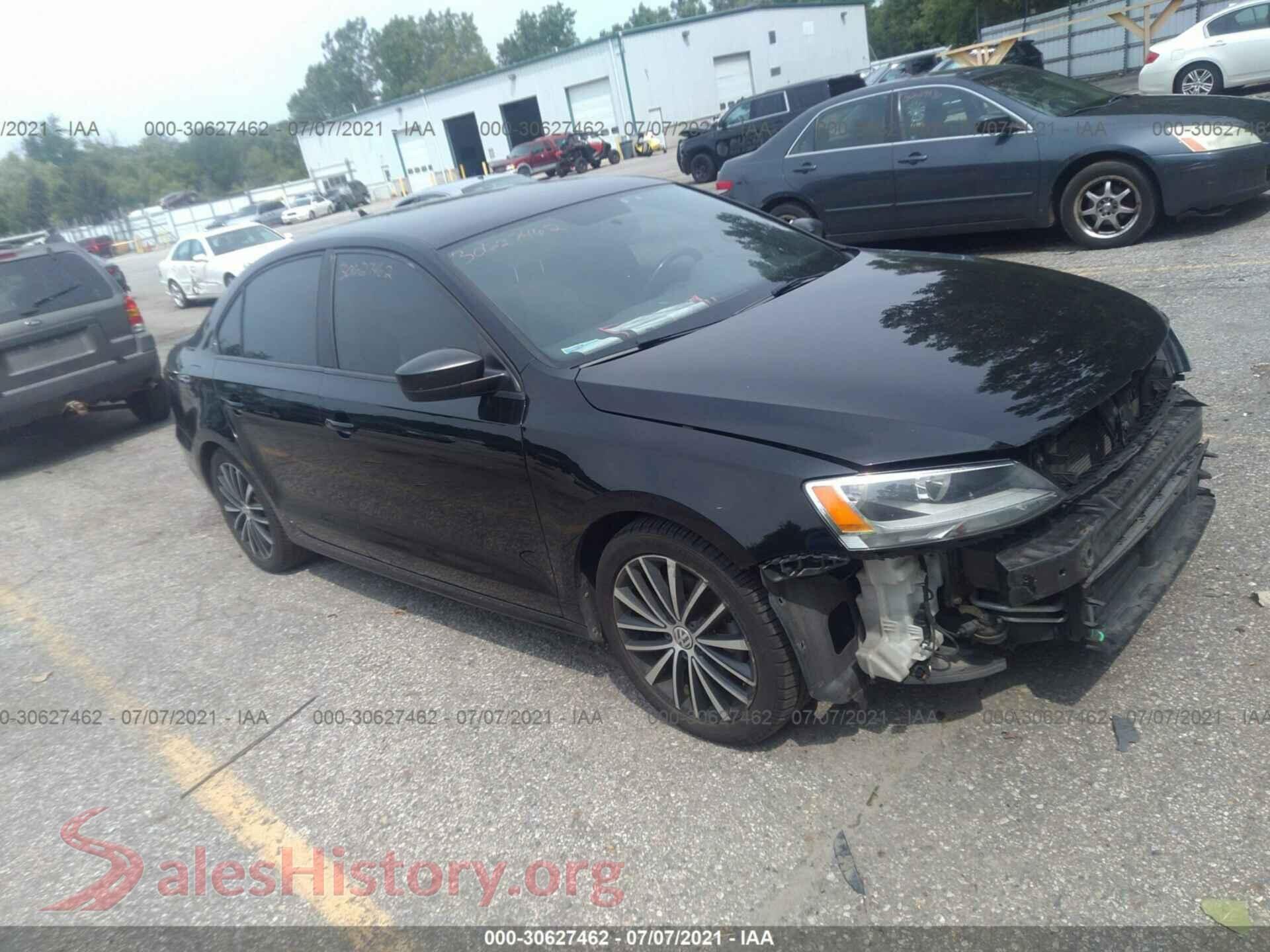 2016 VOLKSWAGEN JETTA SEDAN — VIN 3VWD17AJ5GM409906