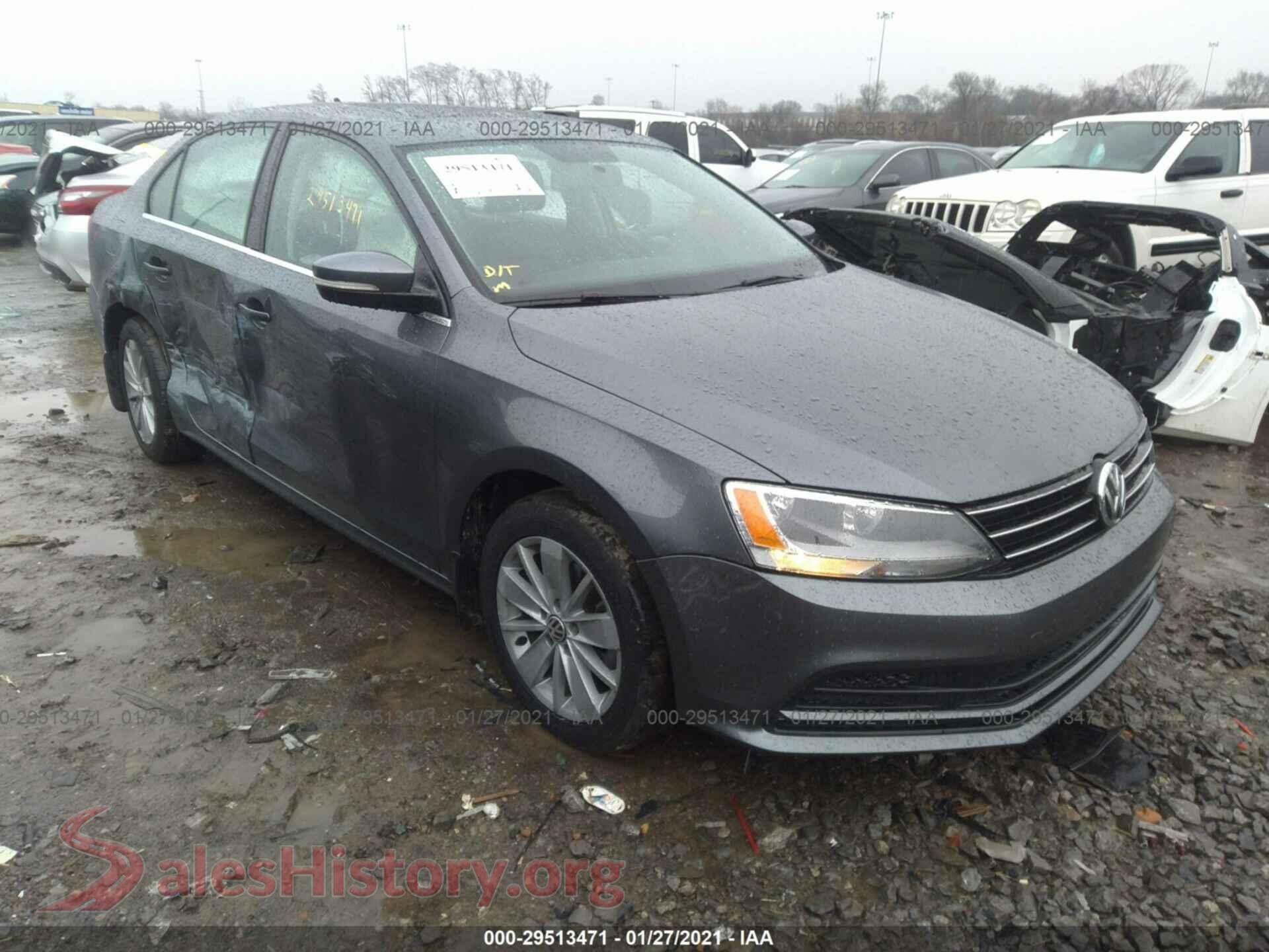 2015 VOLKSWAGEN JETTA SEDAN — VIN 3VWD17AJ6FM249257