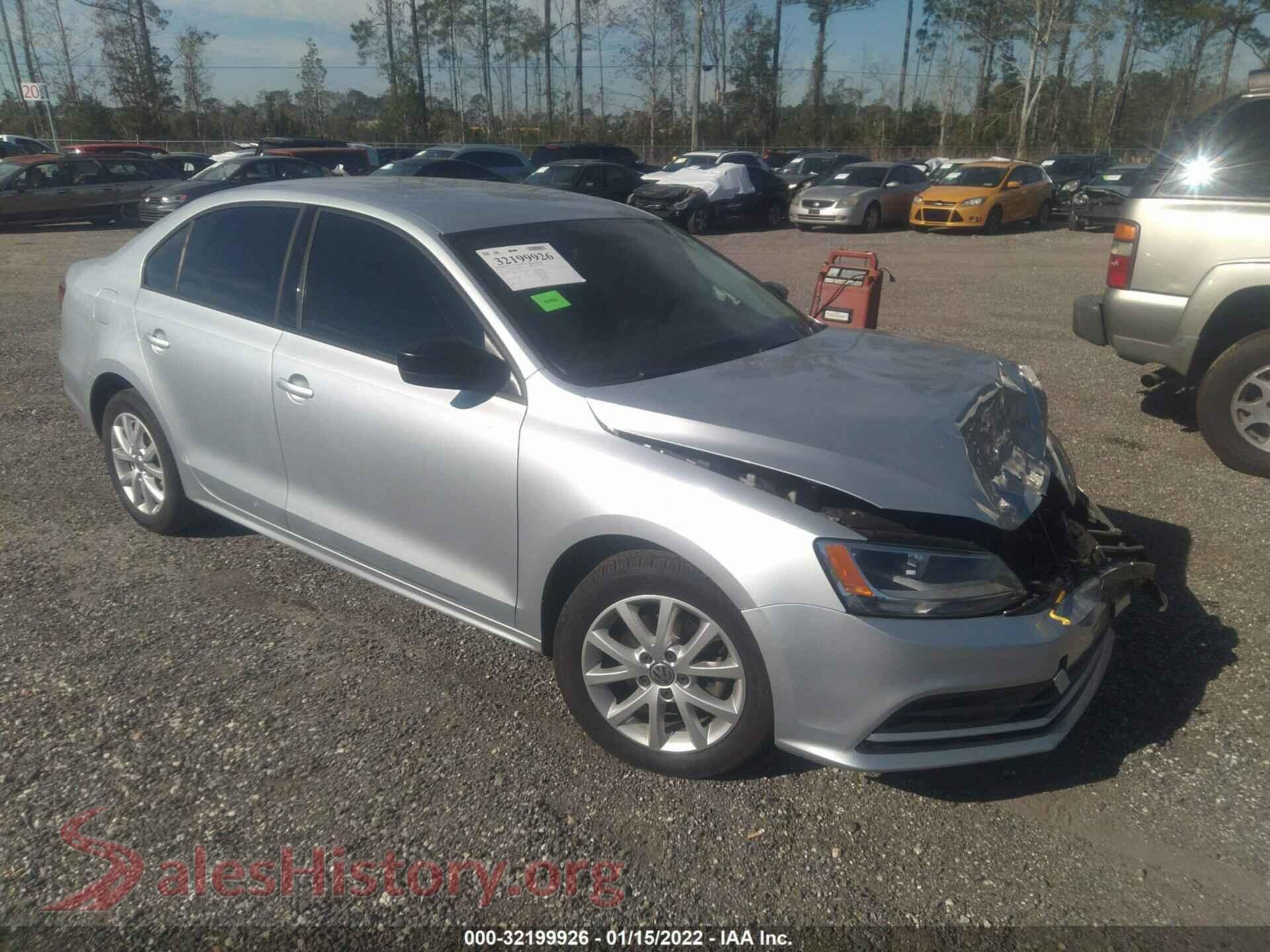 2015 VOLKSWAGEN JETTA SEDAN — VIN 3VWD17AJ6FM252126