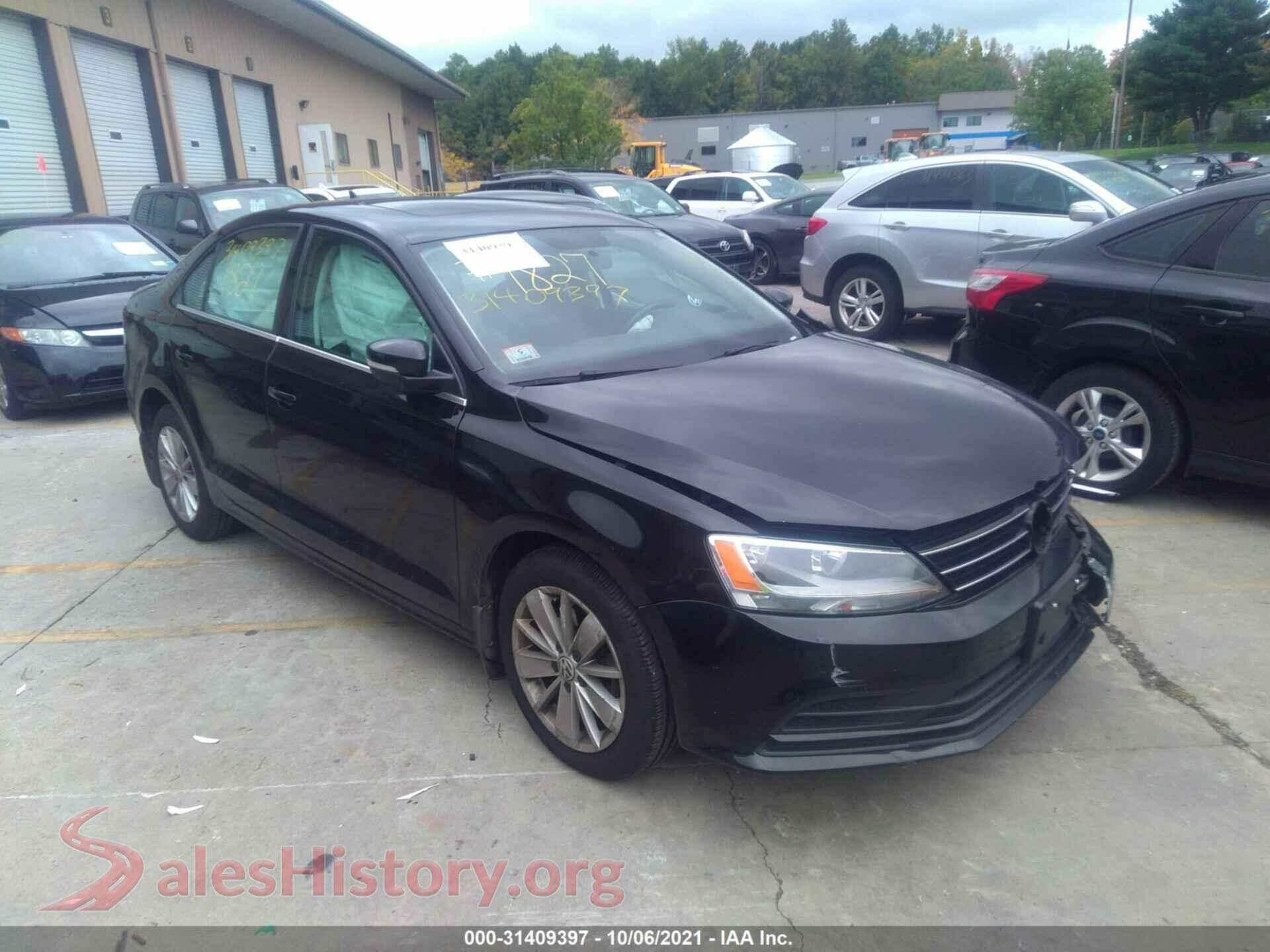 2015 VOLKSWAGEN JETTA SEDAN — VIN 3VWD17AJ6FM316956