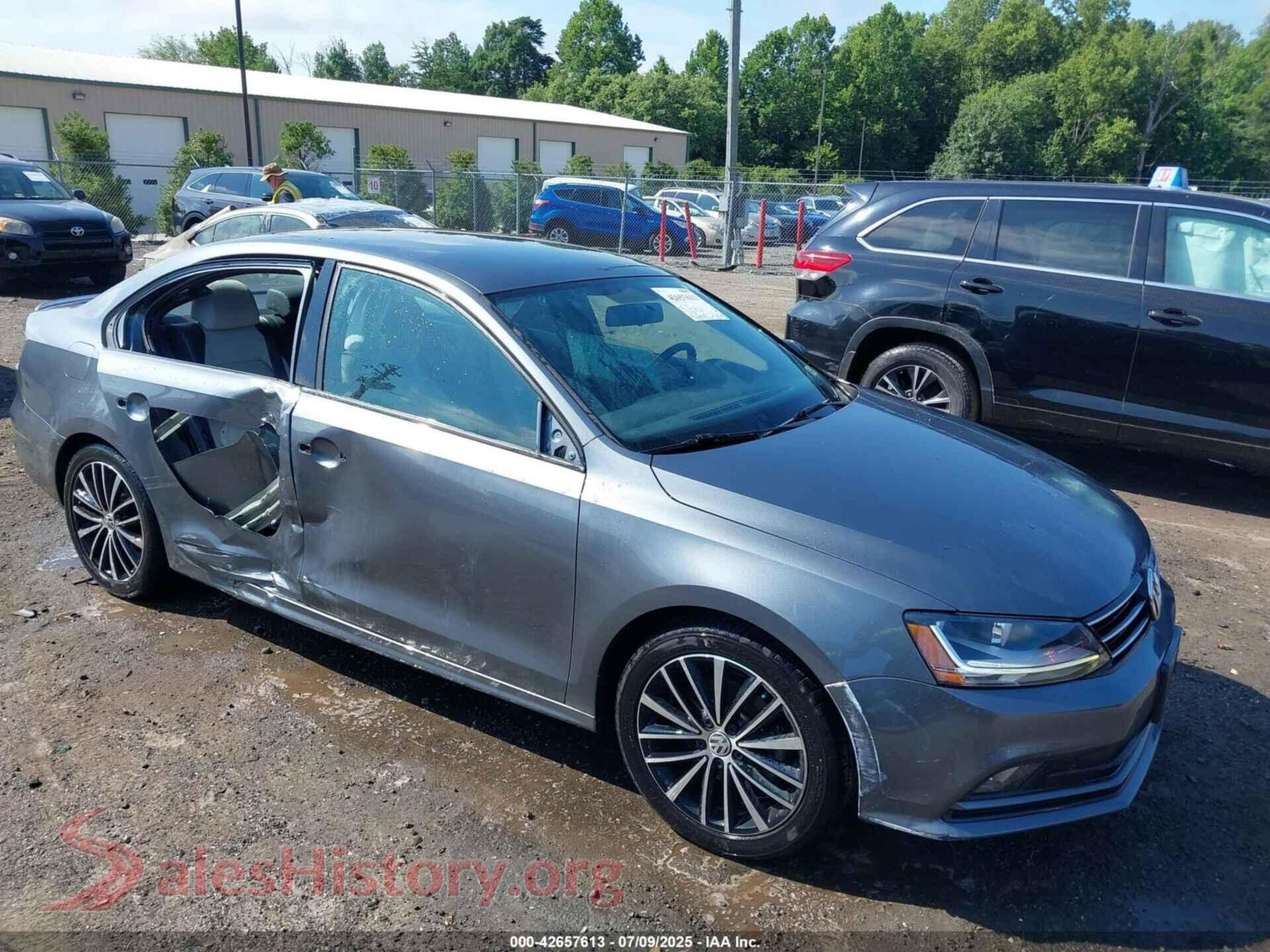 2017 VOLKSWAGEN JETTA — VIN 3VWD17AJ6HM284934