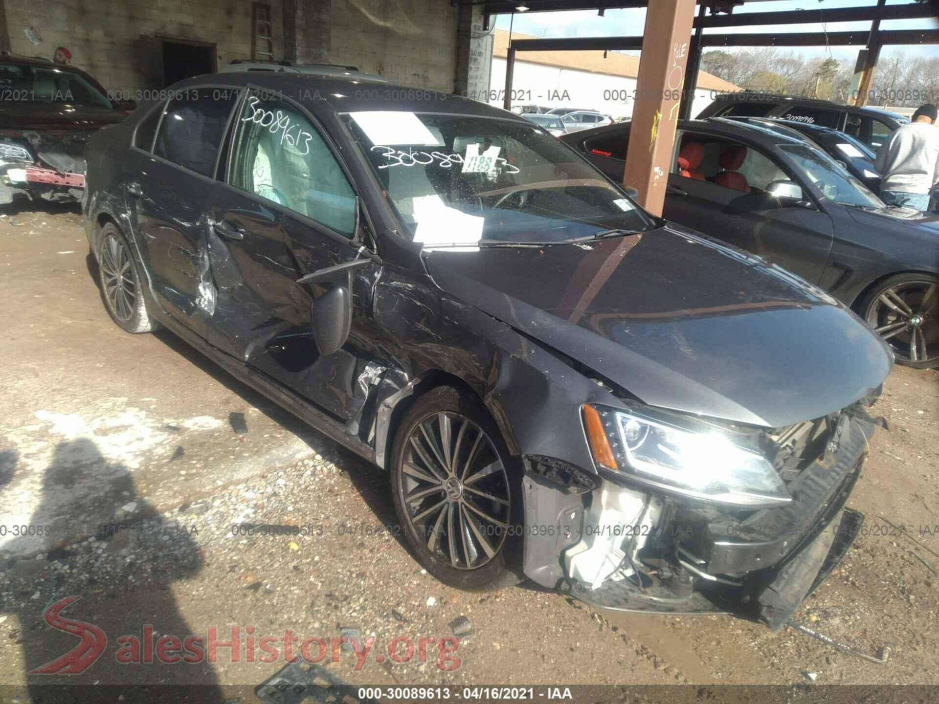 2016 VOLKSWAGEN JETTA SEDAN — VIN 3VWD17AJ7GM271639