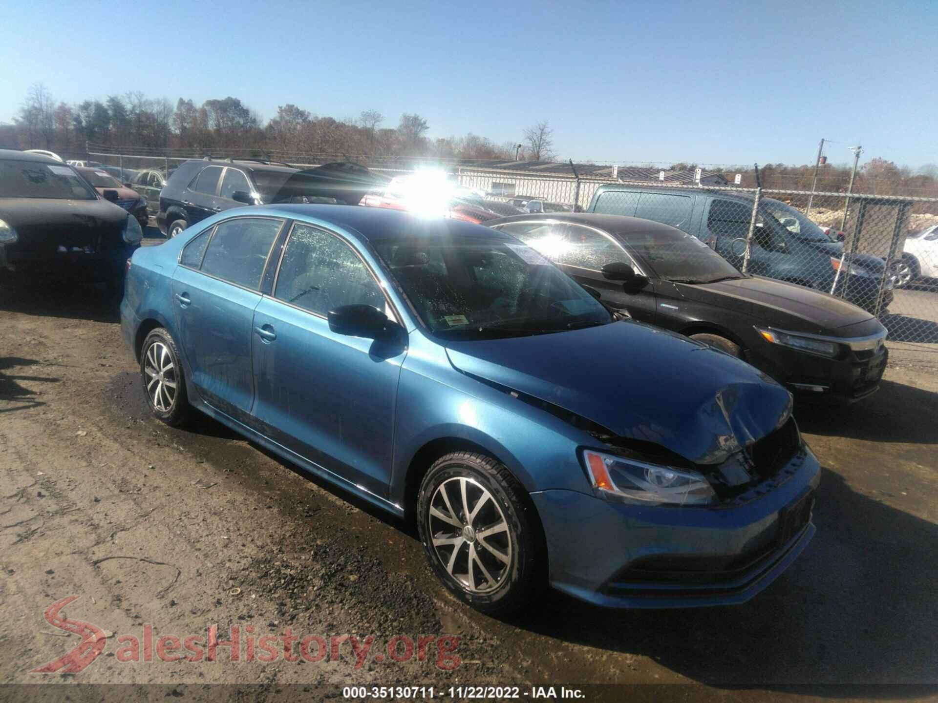 2016 VOLKSWAGEN JETTA SEDAN — VIN 3VWD67AJ1GM274361