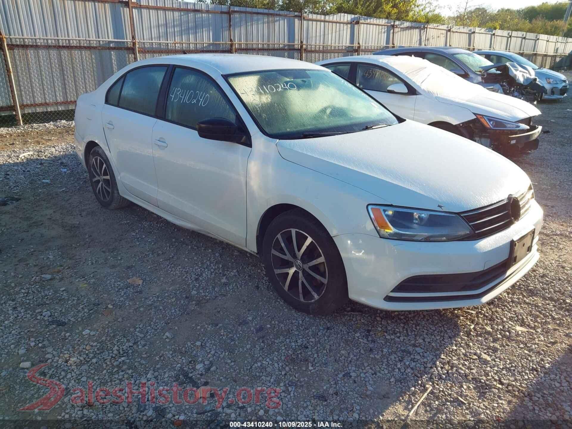 2016 VOLKSWAGEN JETTA — VIN 3VWD67AJ1GM360351