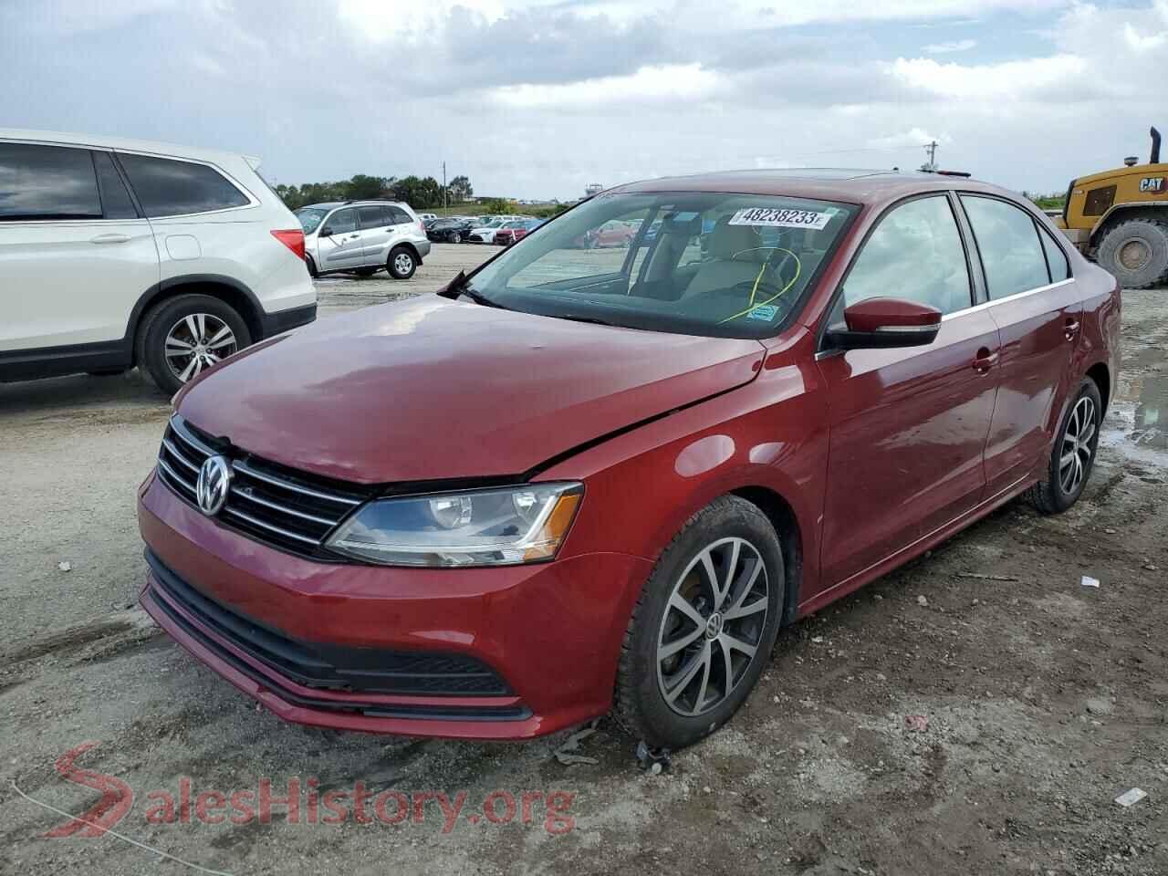 2017 VOLKSWAGEN JETTA — VIN 3VWDB7AJ2HM299539