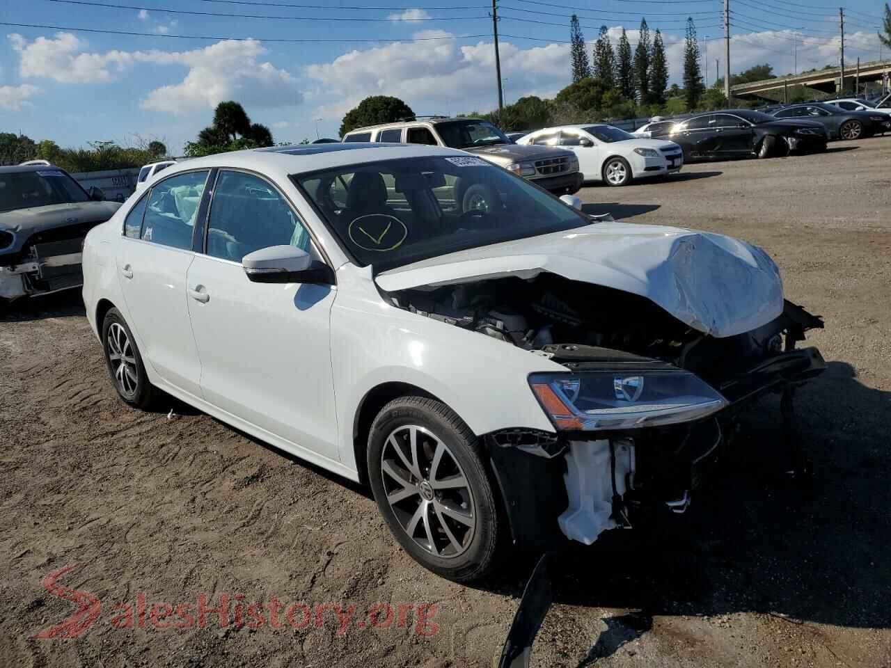 2017 VOLKSWAGEN JETTA — VIN 3VWDB7AJ8HM410871