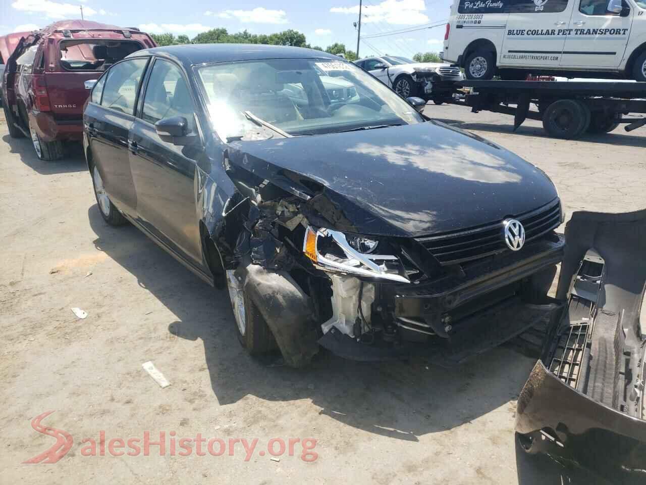 2012 VOLKSWAGEN JETTA — VIN 3VWDP7AJ2CM376386