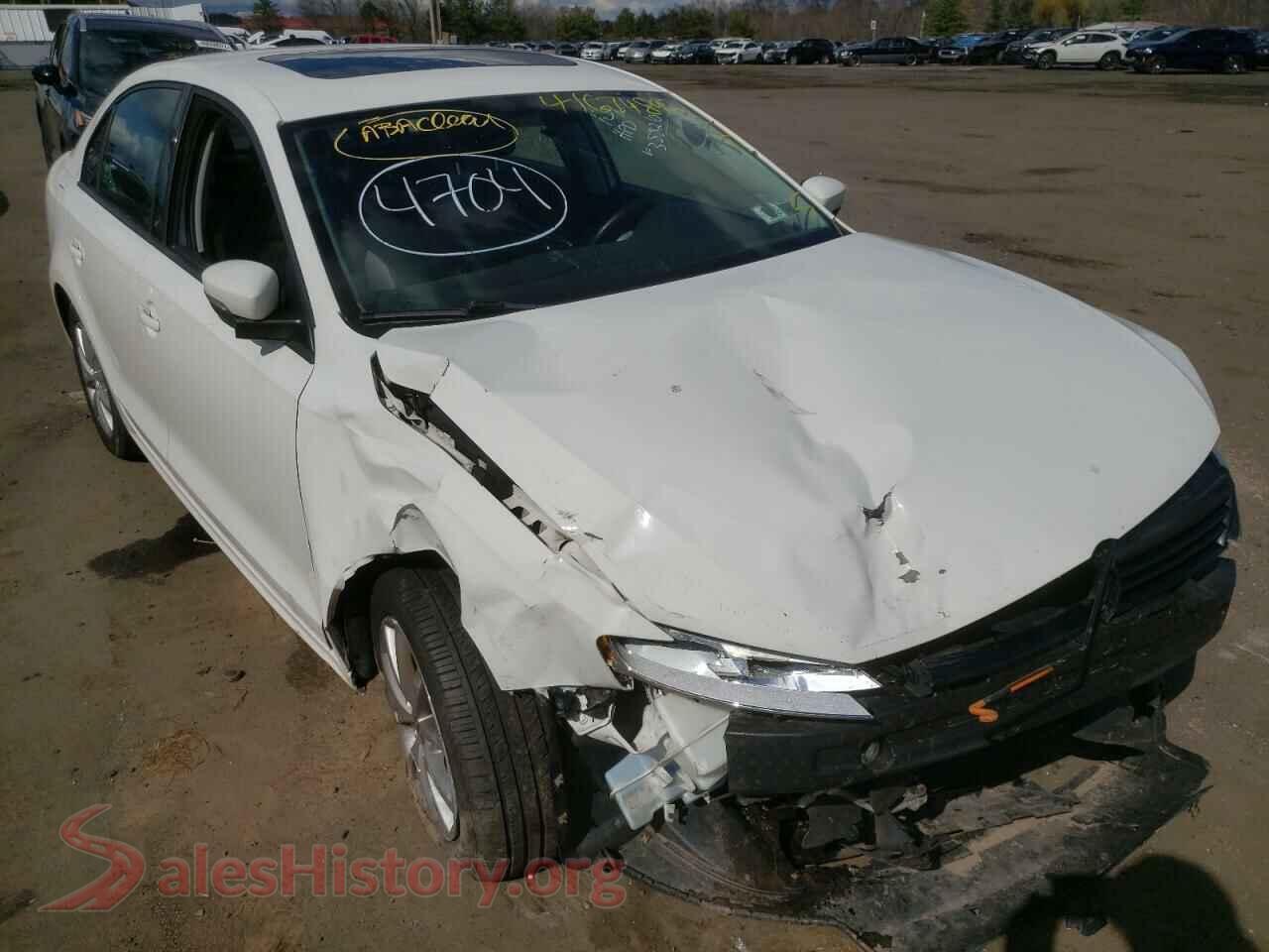 2012 VOLKSWAGEN JETTA — VIN 3VWDX7AJ3CM388210