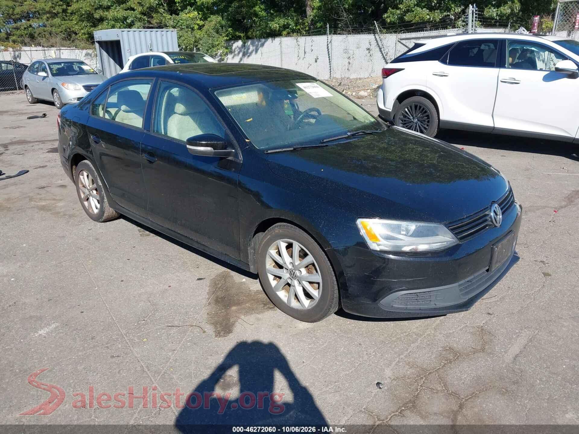 2012 VOLKSWAGEN JETTA — VIN 3VWDX7AJ7CM367702