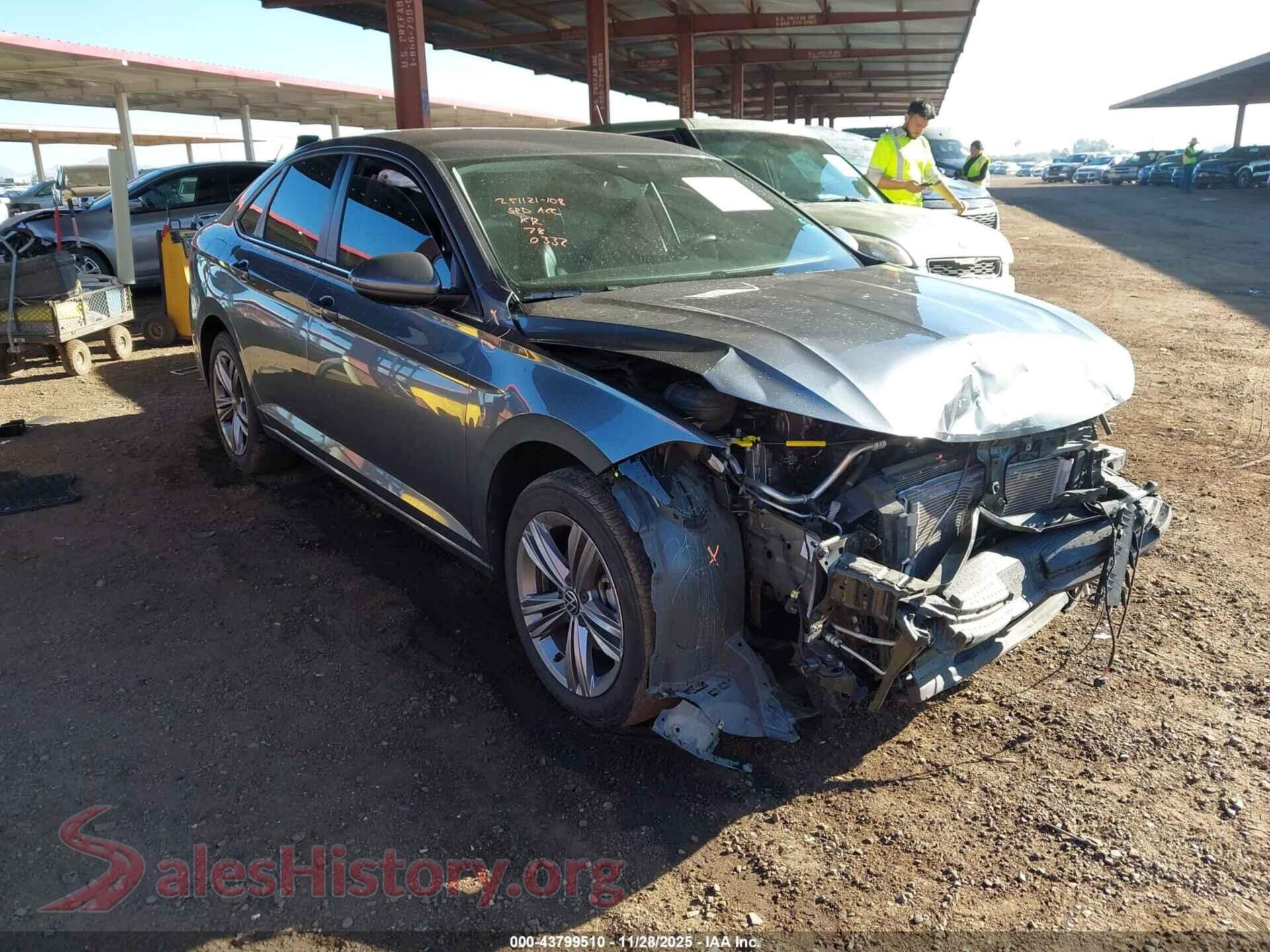2022 VOLKSWAGEN JETTA — VIN 3VWEM7BU1NM010332
