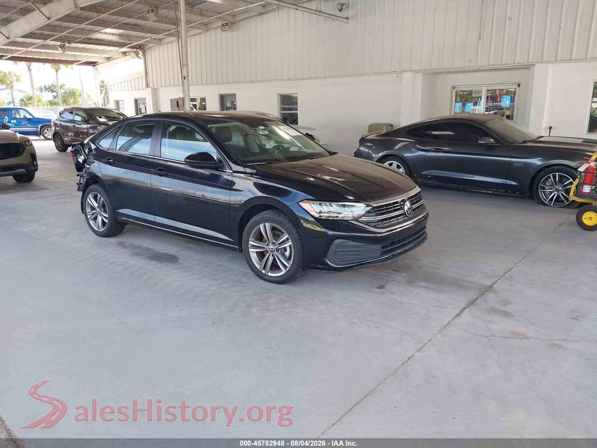 2022 VOLKSWAGEN JETTA — VIN 3VWEM7BU5NM026467