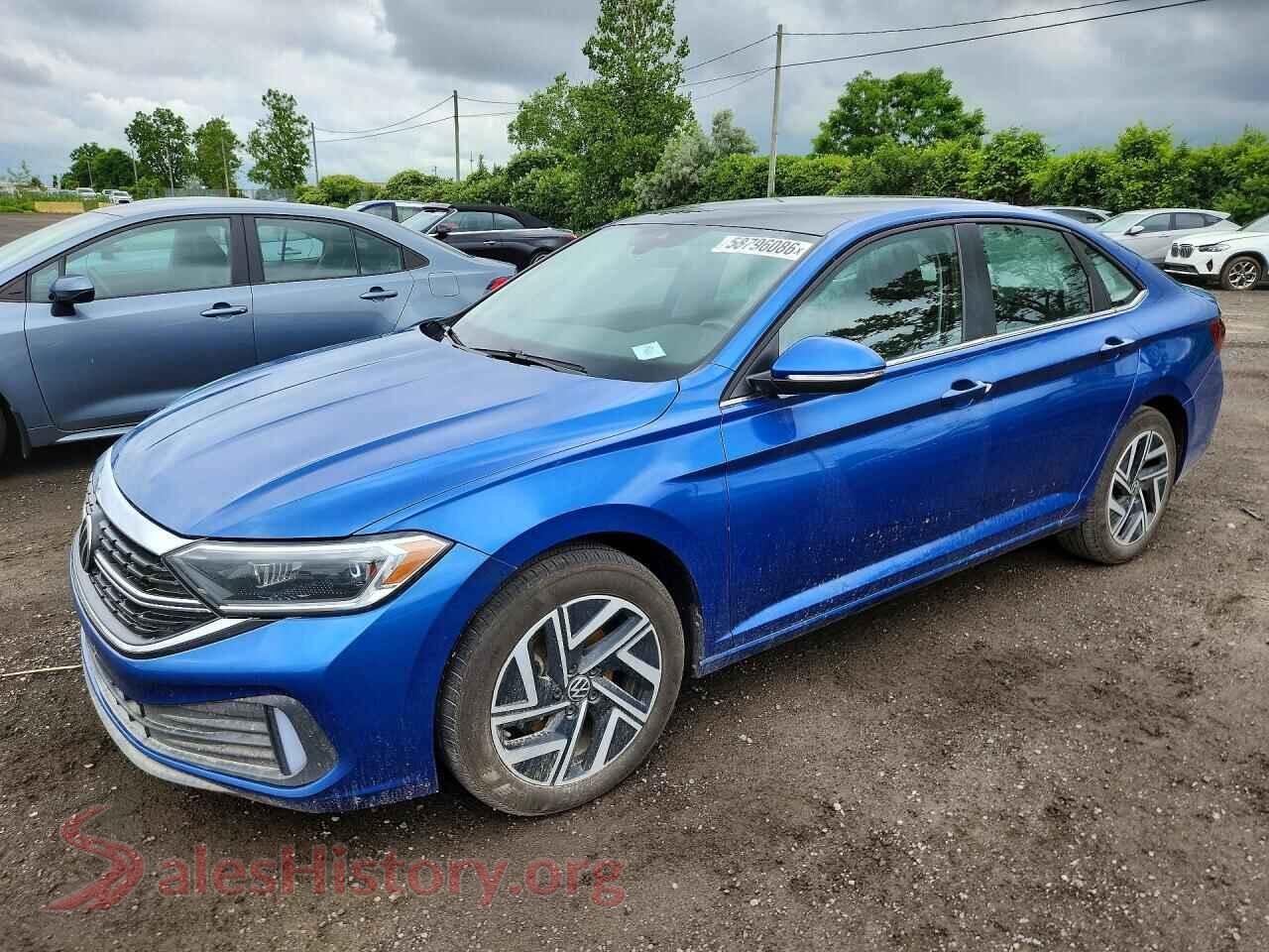 2022 VOLKSWAGEN JETTA — VIN 3VWGM7BU0NM024196