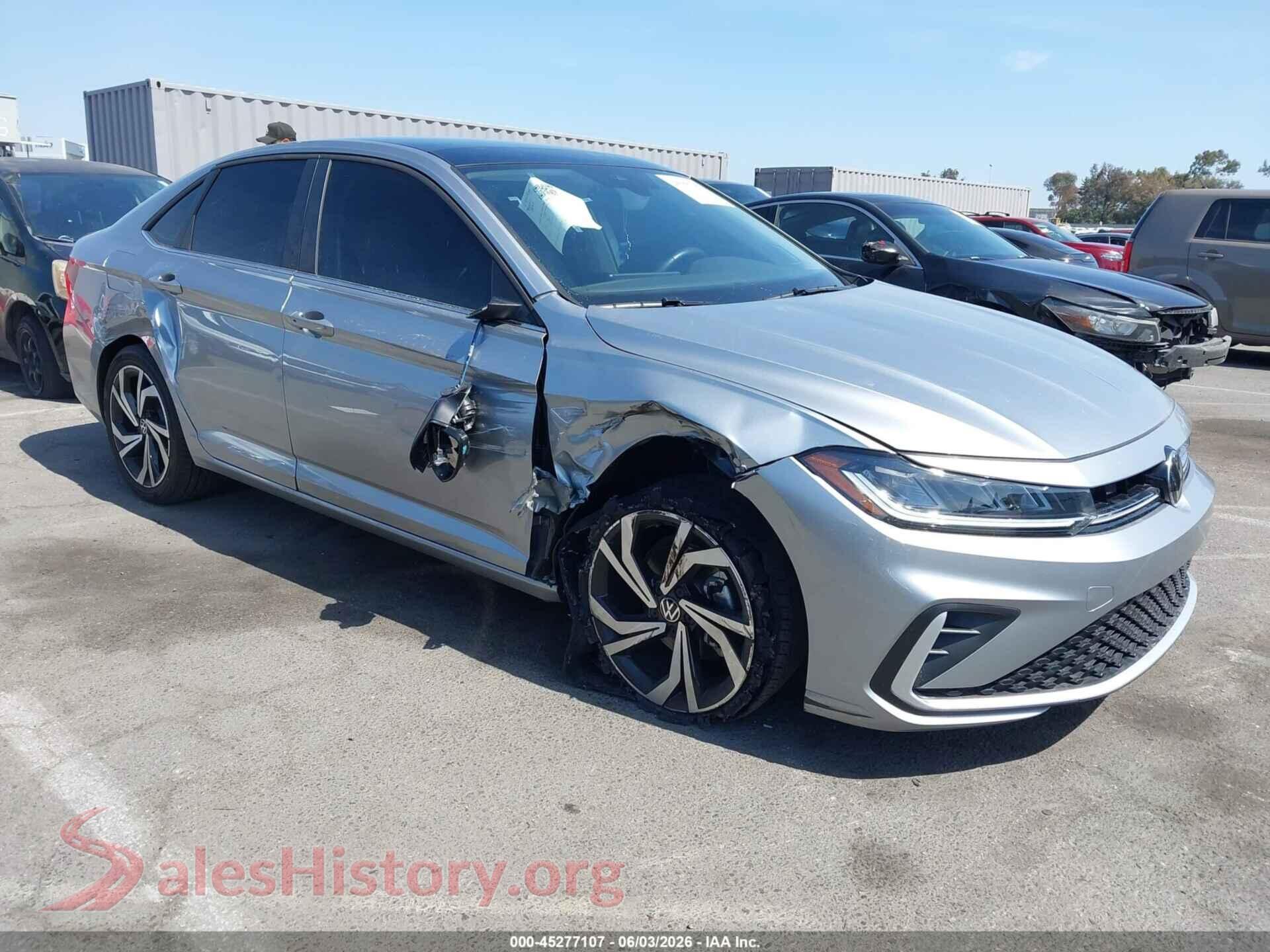 2025 VOLKSWAGEN JETTA — VIN 3VWGX7BUXSM069911