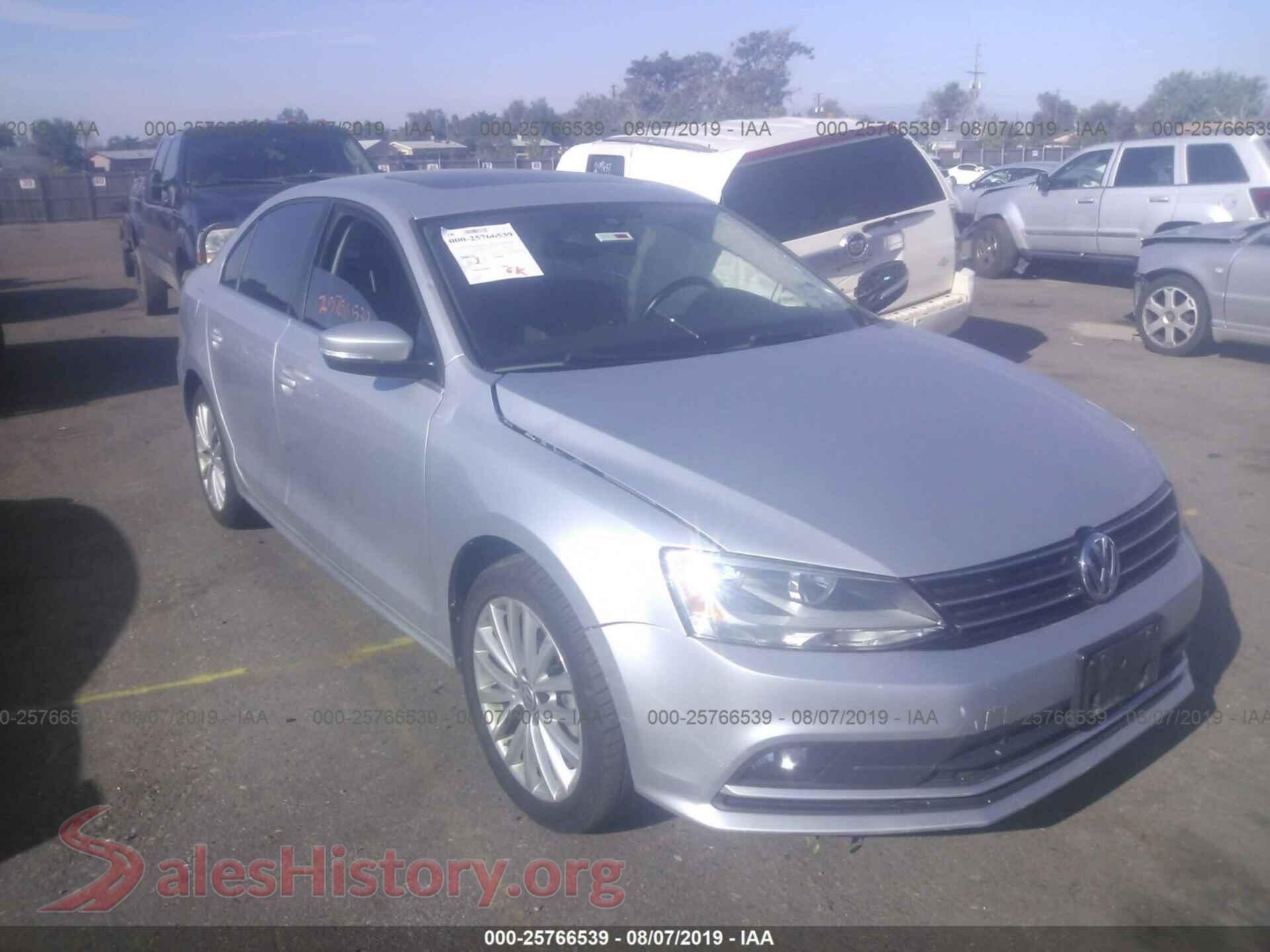 2016 VOLKSWAGEN JETTA — VIN 3VWL07AJ6GM216114