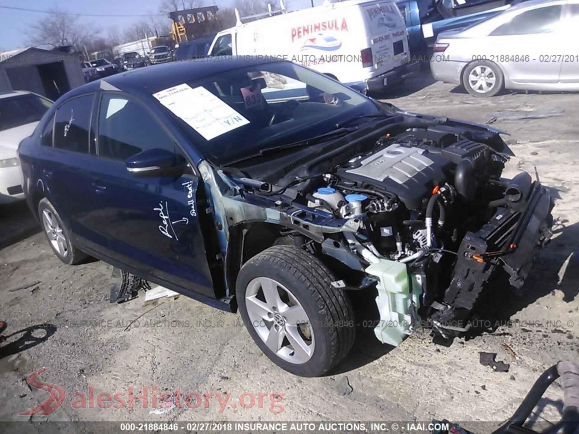 2012 Volkswagen Jetta — VIN 3VWLL7AJXCM035423