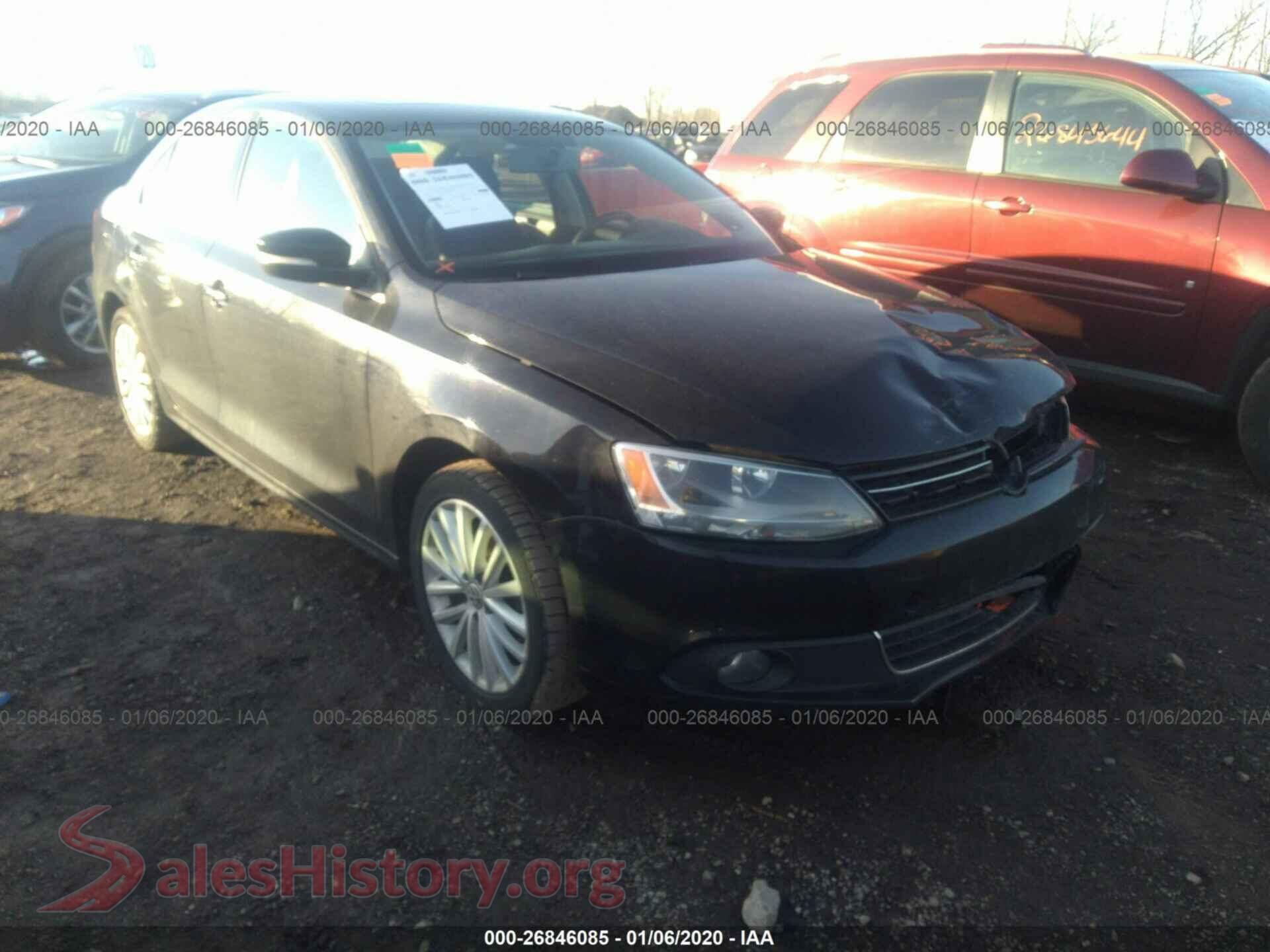 2012 VOLKSWAGEN JETTA — VIN 3VWLP7AJ8CM310341
