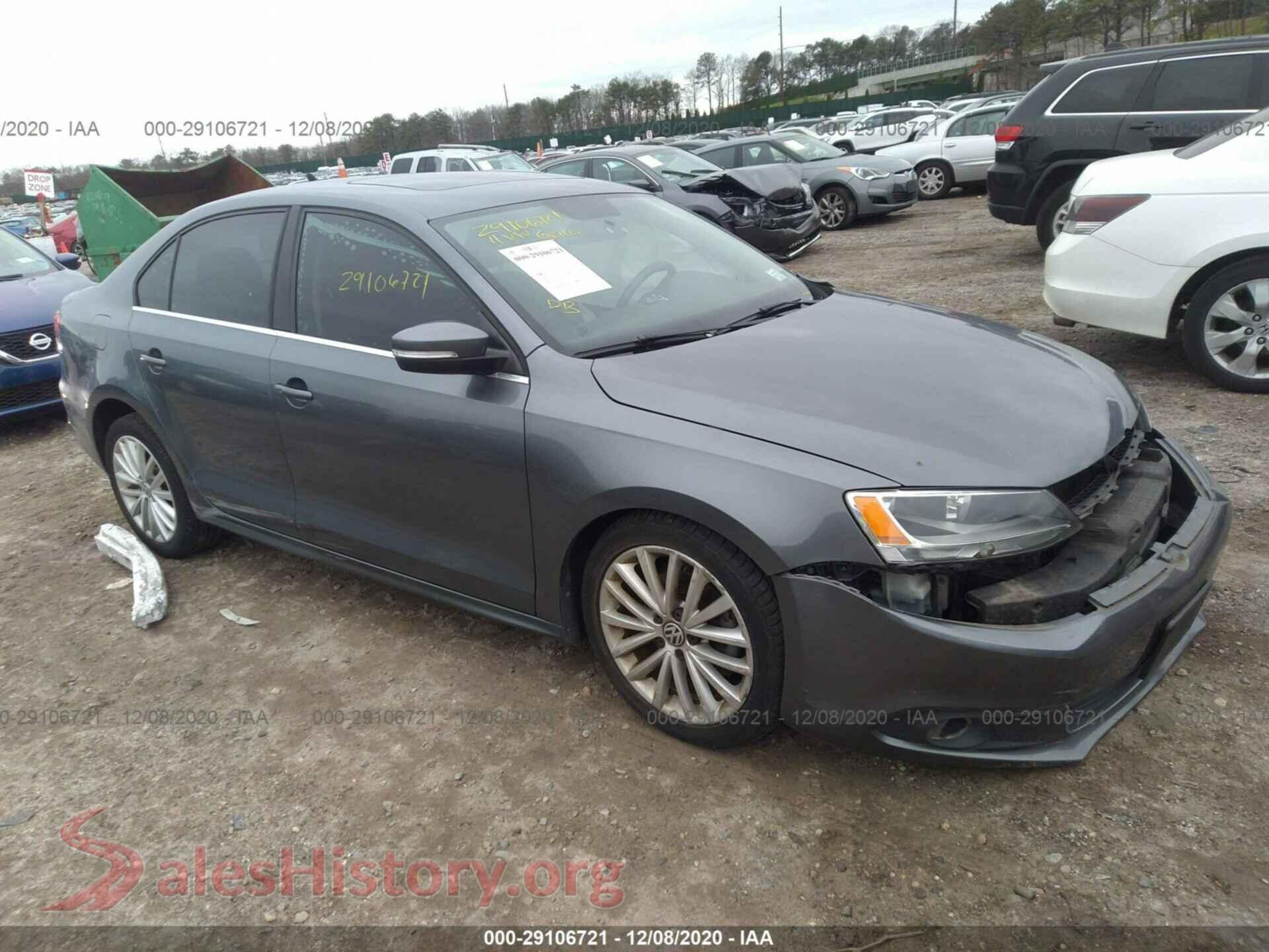 2011 VOLKSWAGEN JETTA SEDAN — VIN 3VWLX7AJ3BM017364