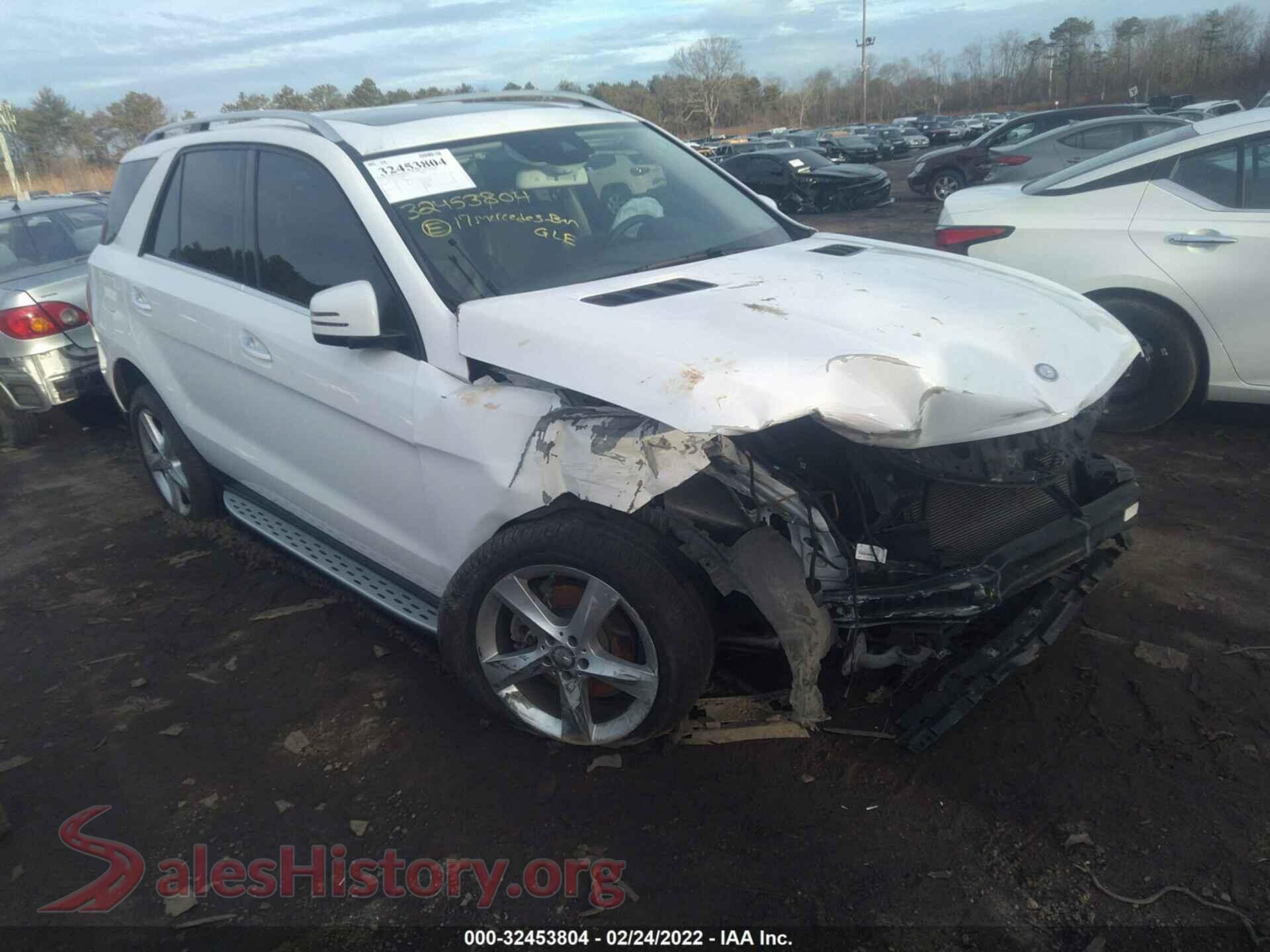 2017 MERCEDES-BENZ GLE — VIN 4JGDA5HB2HA814380