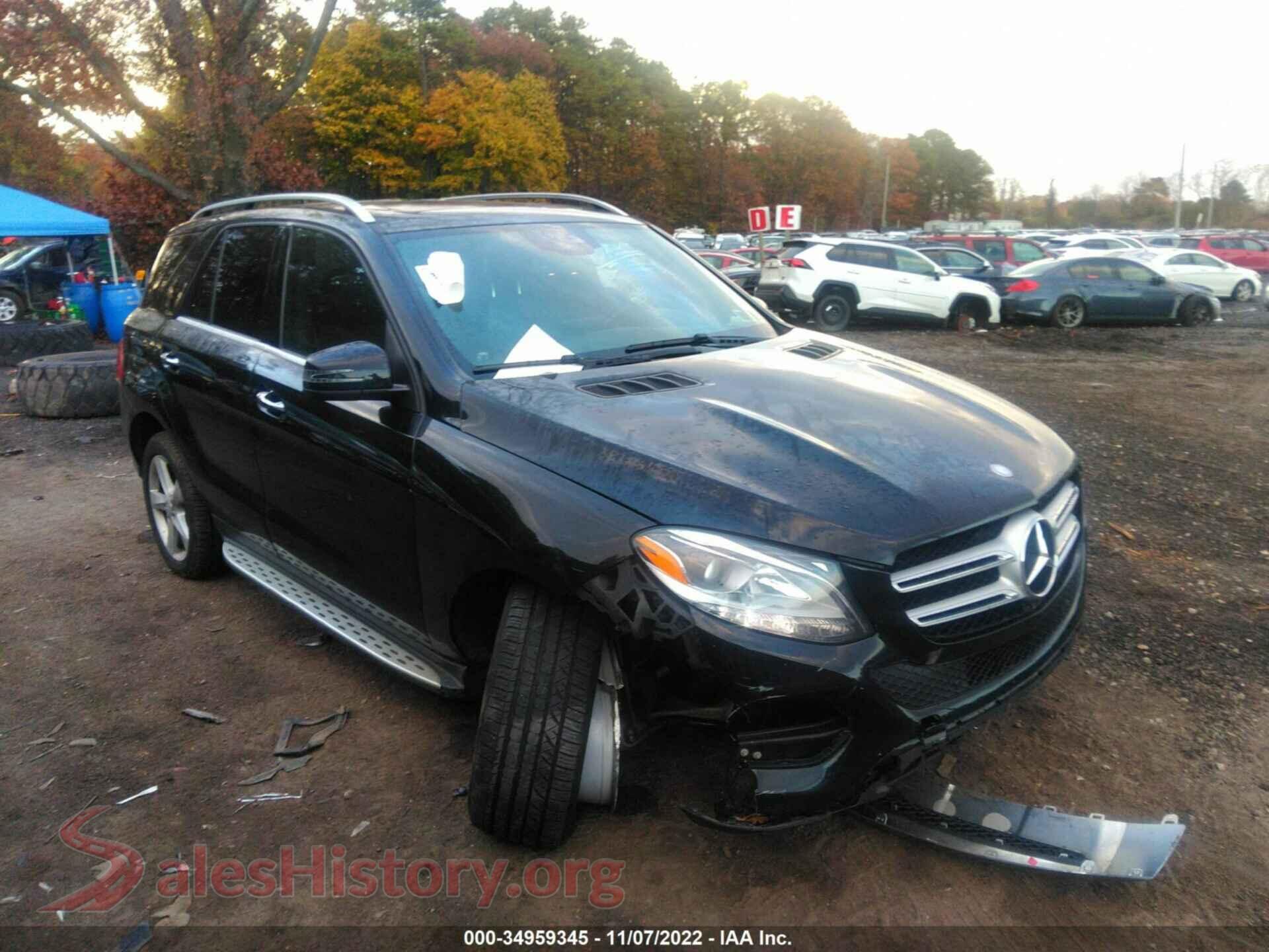 2016 MERCEDES-BENZ GLE — VIN 4JGDA5HB3GA778410