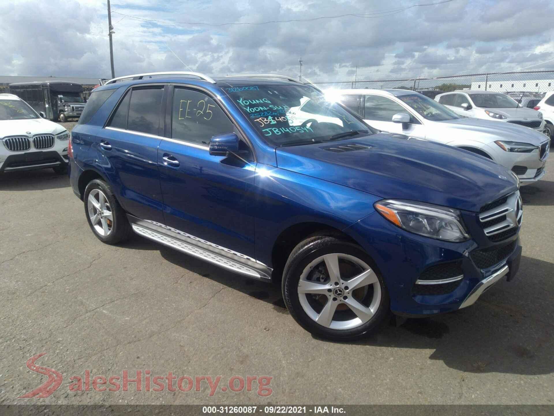 2018 MERCEDES-BENZ GLE — VIN 4JGDA5HB9JB140549