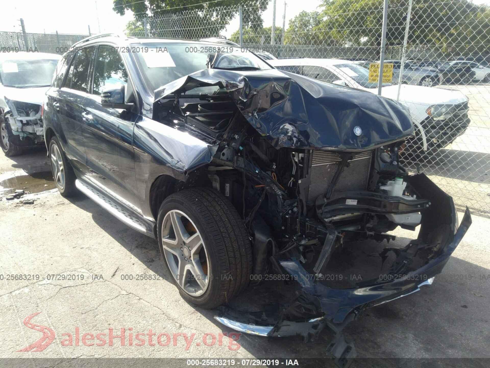 2016 MERCEDES-BENZ GLE — VIN 4JGDA5JB1GA782160