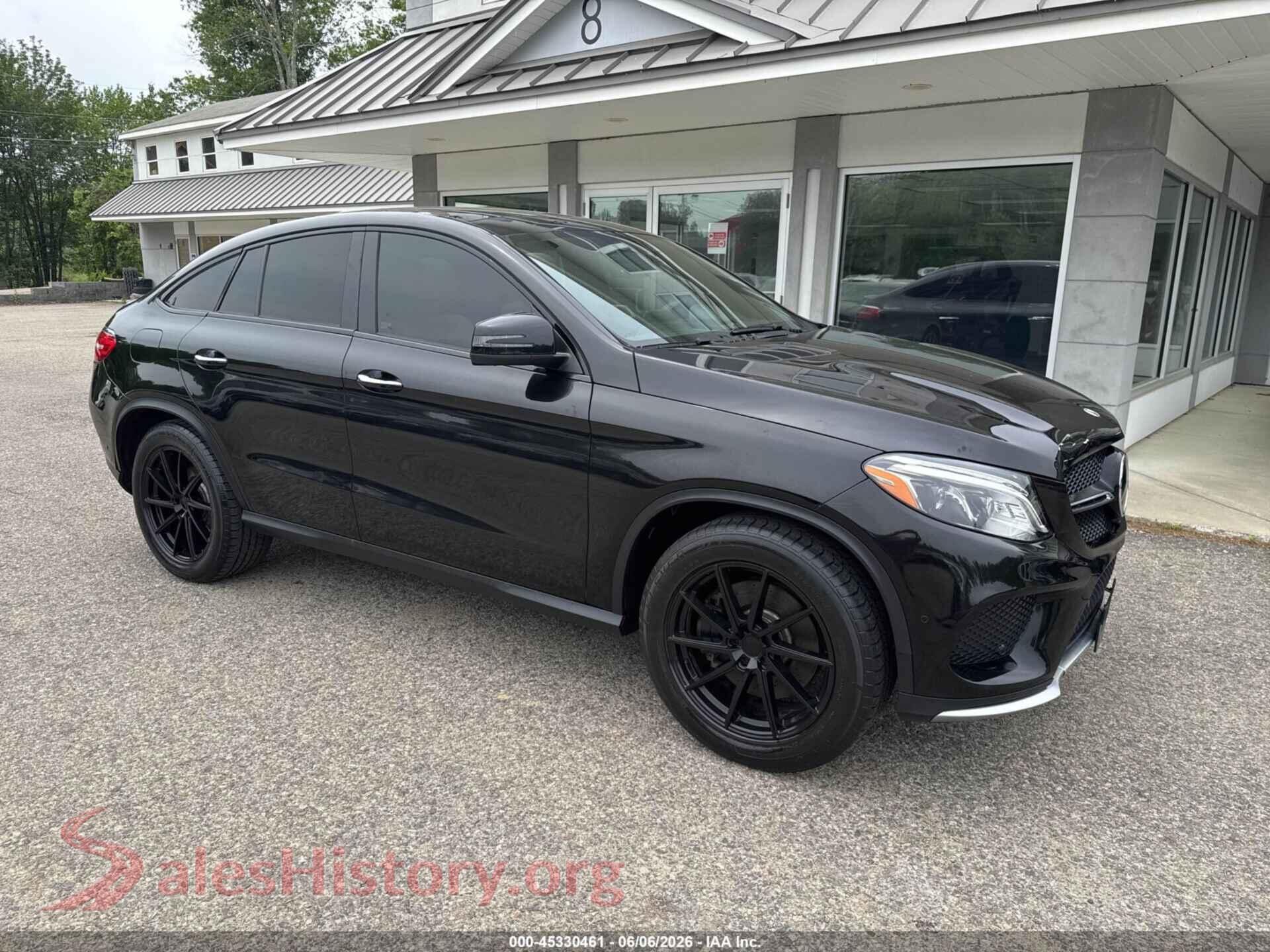 2018 MERCEDES-BENZ AMG GLE 43 COUPE — VIN 4JGED6EB0JA121898