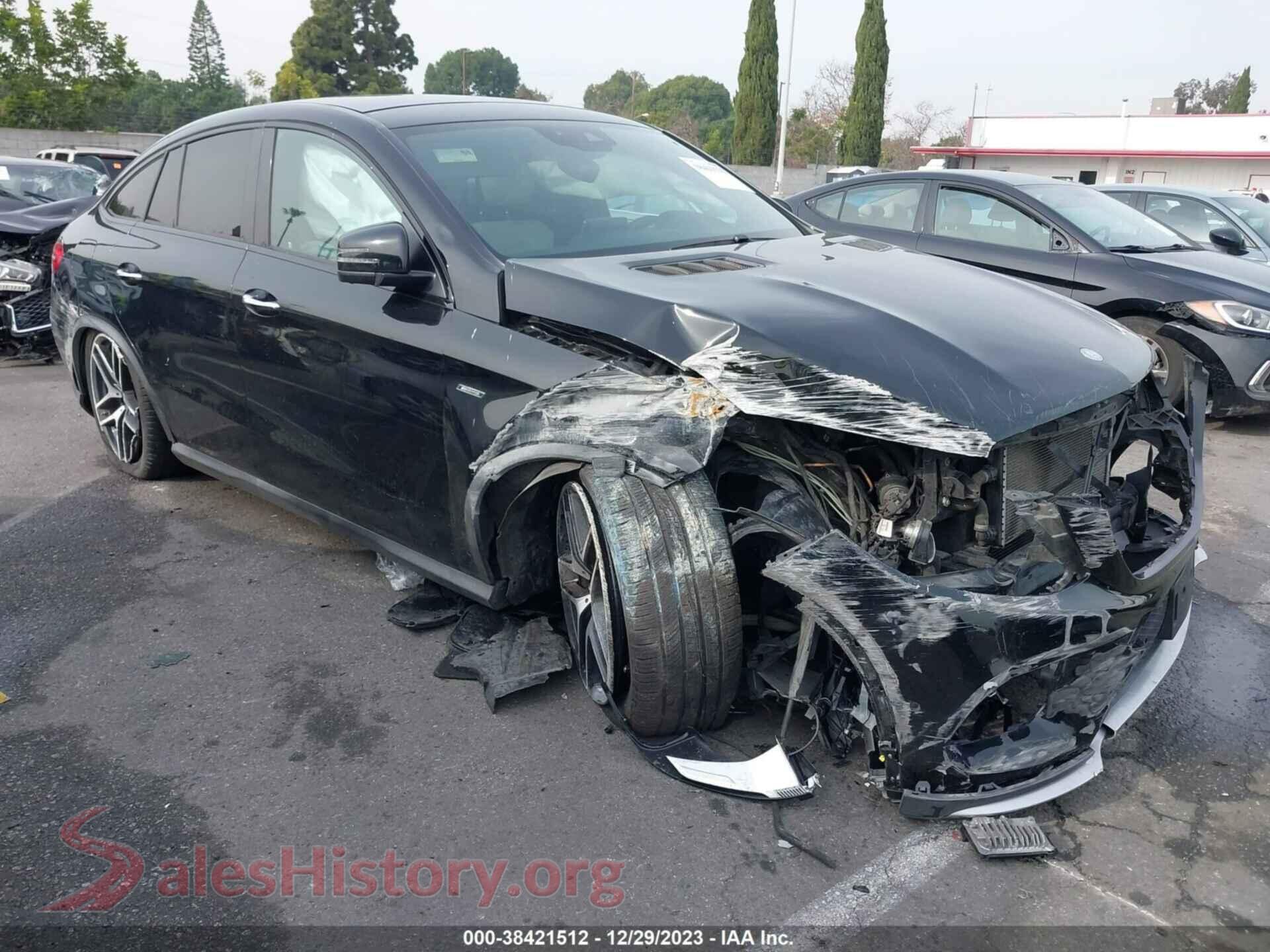 2016 MERCEDES-BENZ GLE 450 AMG COUPE — VIN 4JGED6EB2GA021021