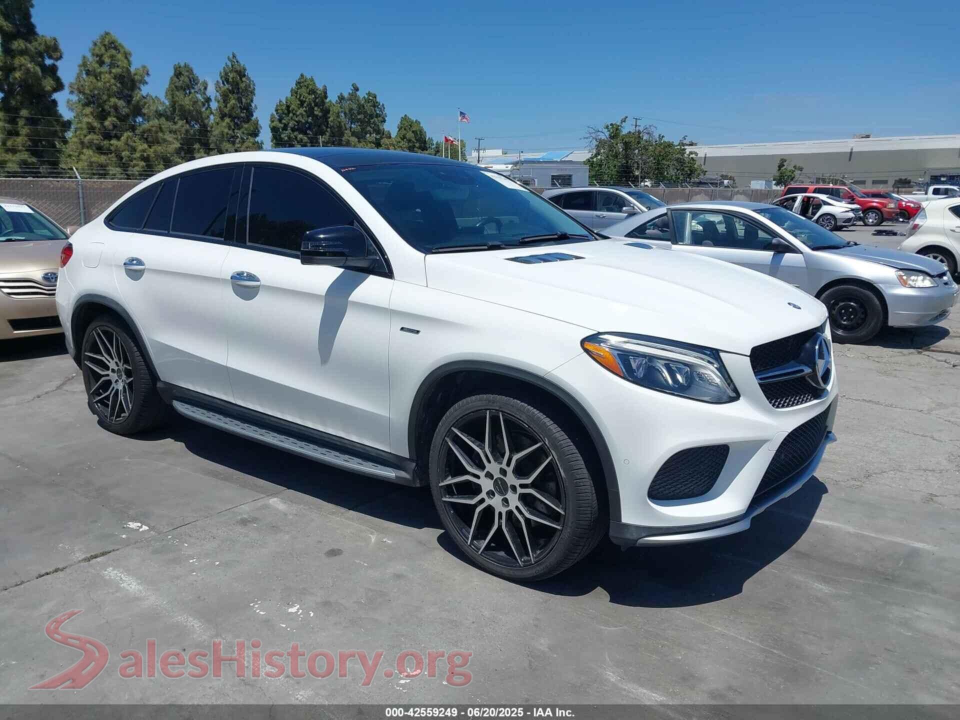 2016 MERCEDES-BENZ GLE 450 AMG COUPE — VIN 4JGED6EB9GA013353