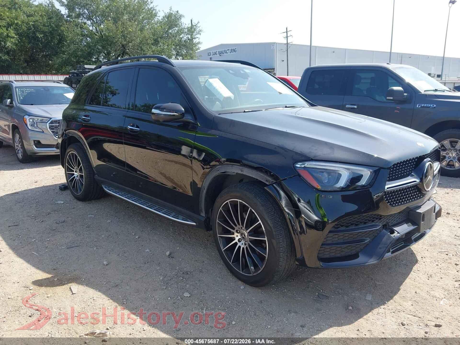 2022 MERCEDES-BENZ GLE 350 — VIN 4JGFB4JB9NA586495