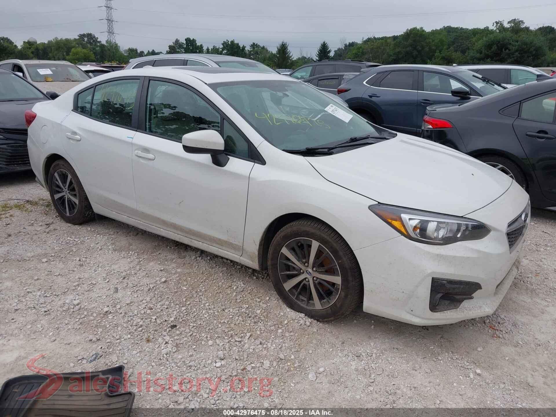 2019 SUBARU IMPREZA — VIN 4S3GKAD66K3613271