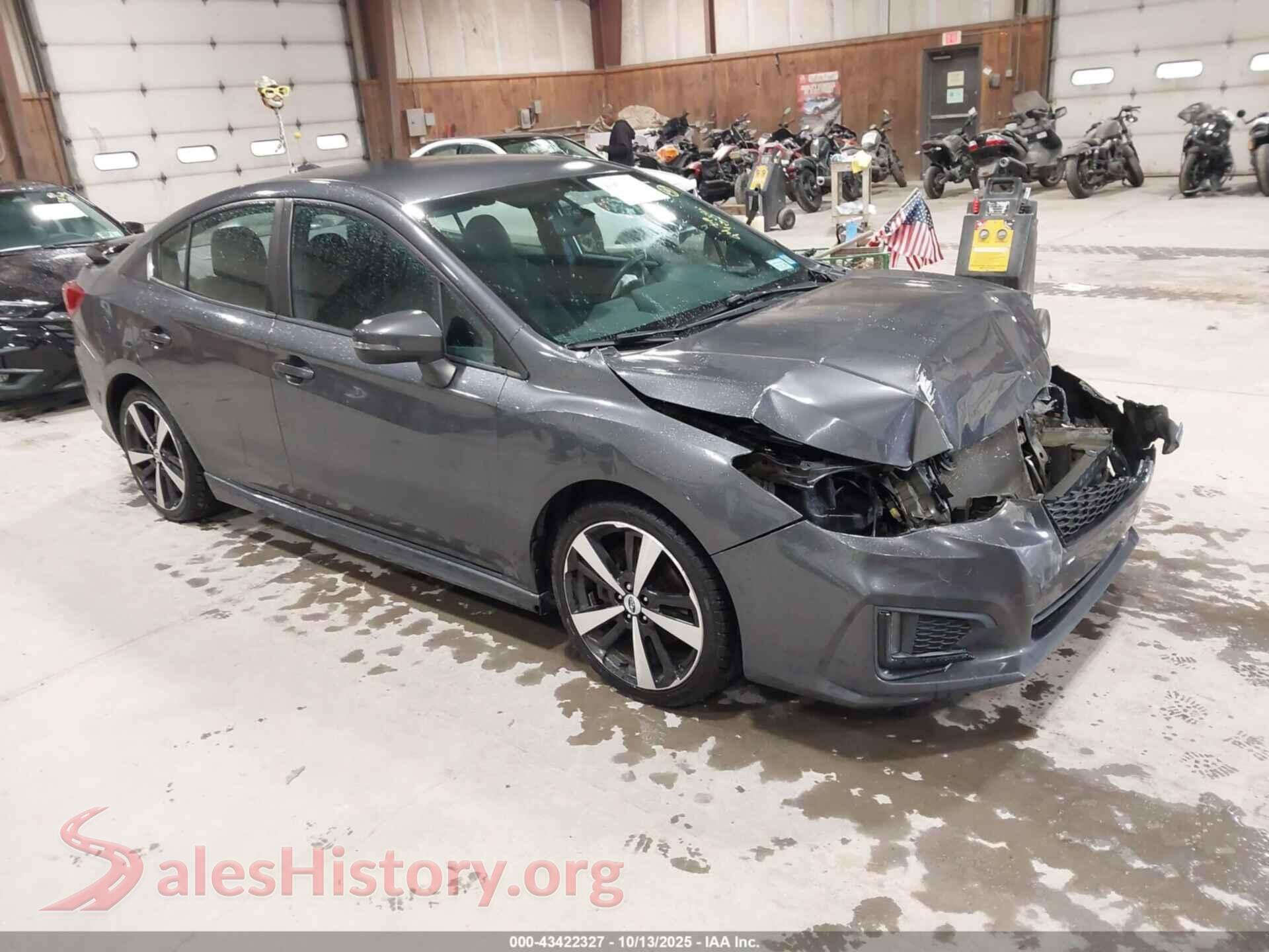 2018 SUBARU IMPREZA — VIN 4S3GKAK69J3606042