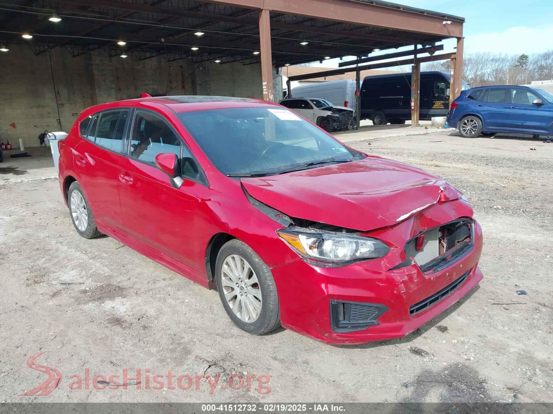 2017 SUBARU IMPREZA — VIN 4S3GTAL68H3703660