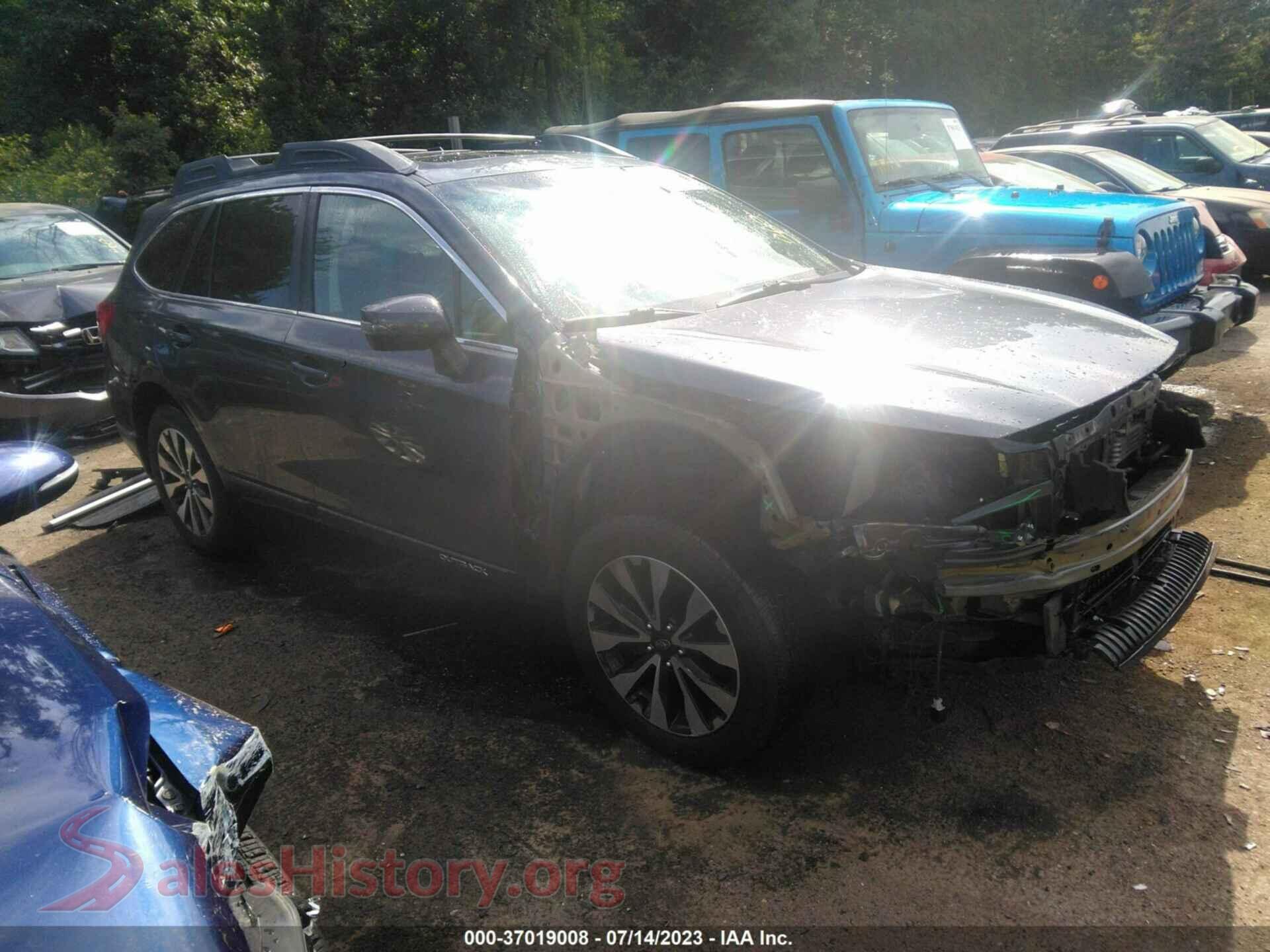 2016 SUBARU OUTBACK — VIN 4S4BSANC1G3318256