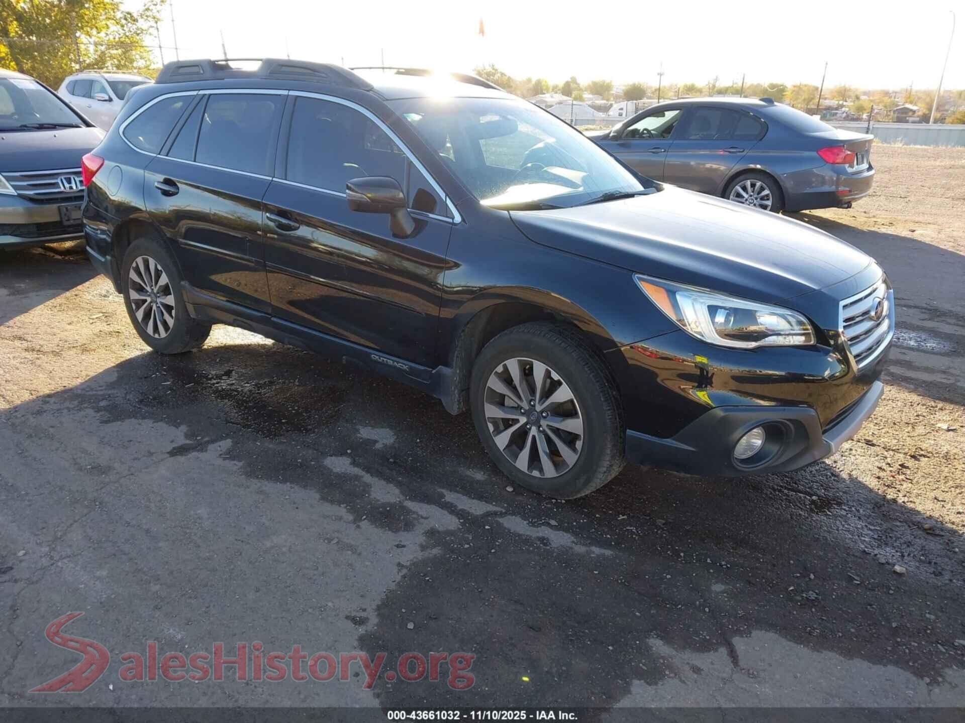 2016 SUBARU OUTBACK — VIN 4S4BSBJC2G3346322