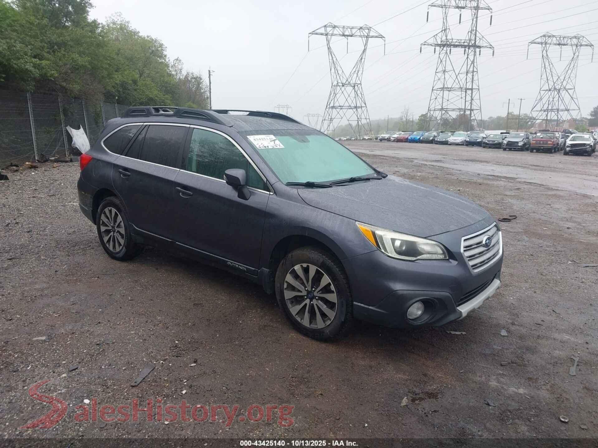 2016 SUBARU OUTBACK — VIN 4S4BSENC8G3219411