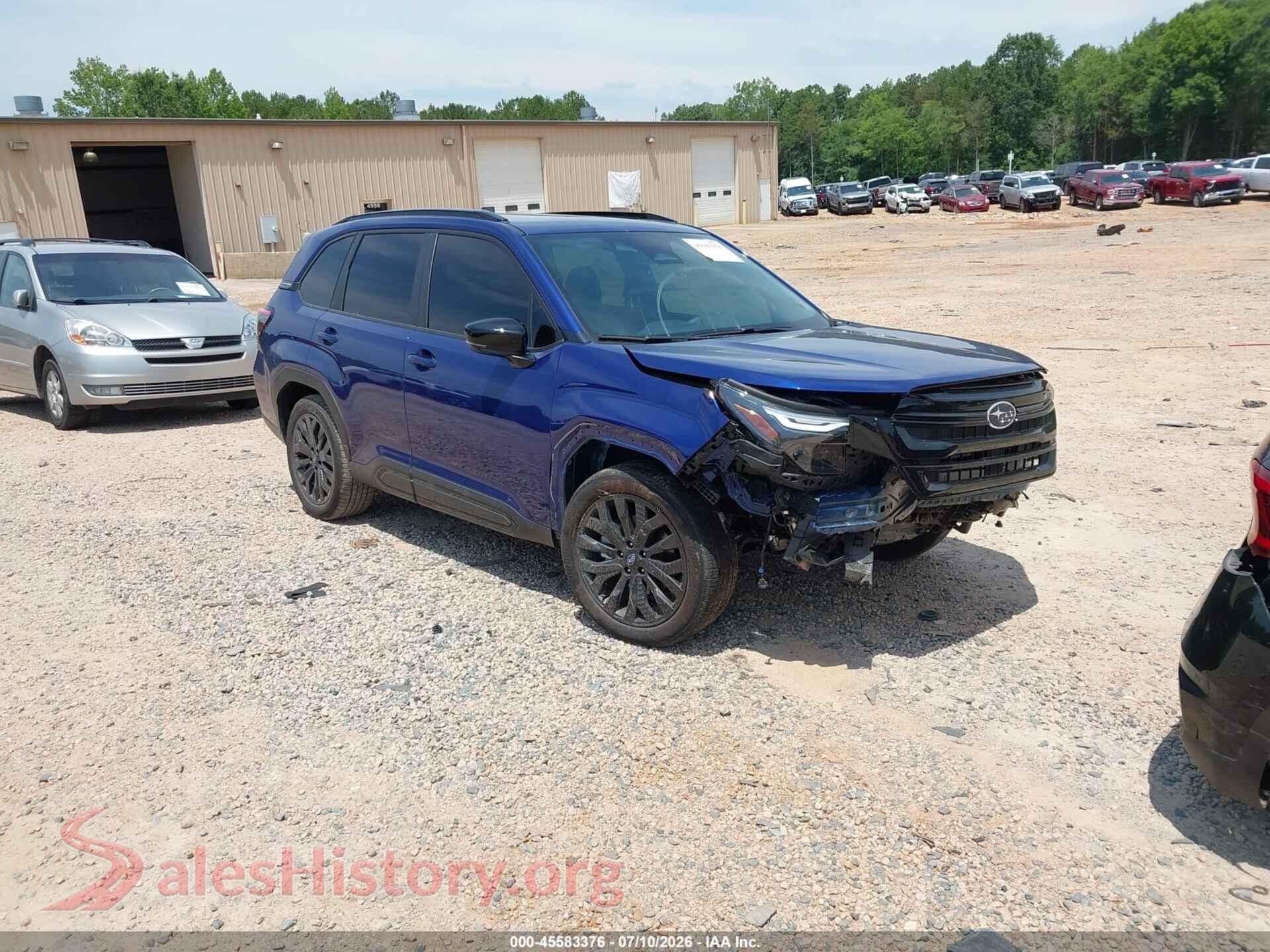 2026 SUBARU FORESTER — VIN 4S4SLDH65T3074562