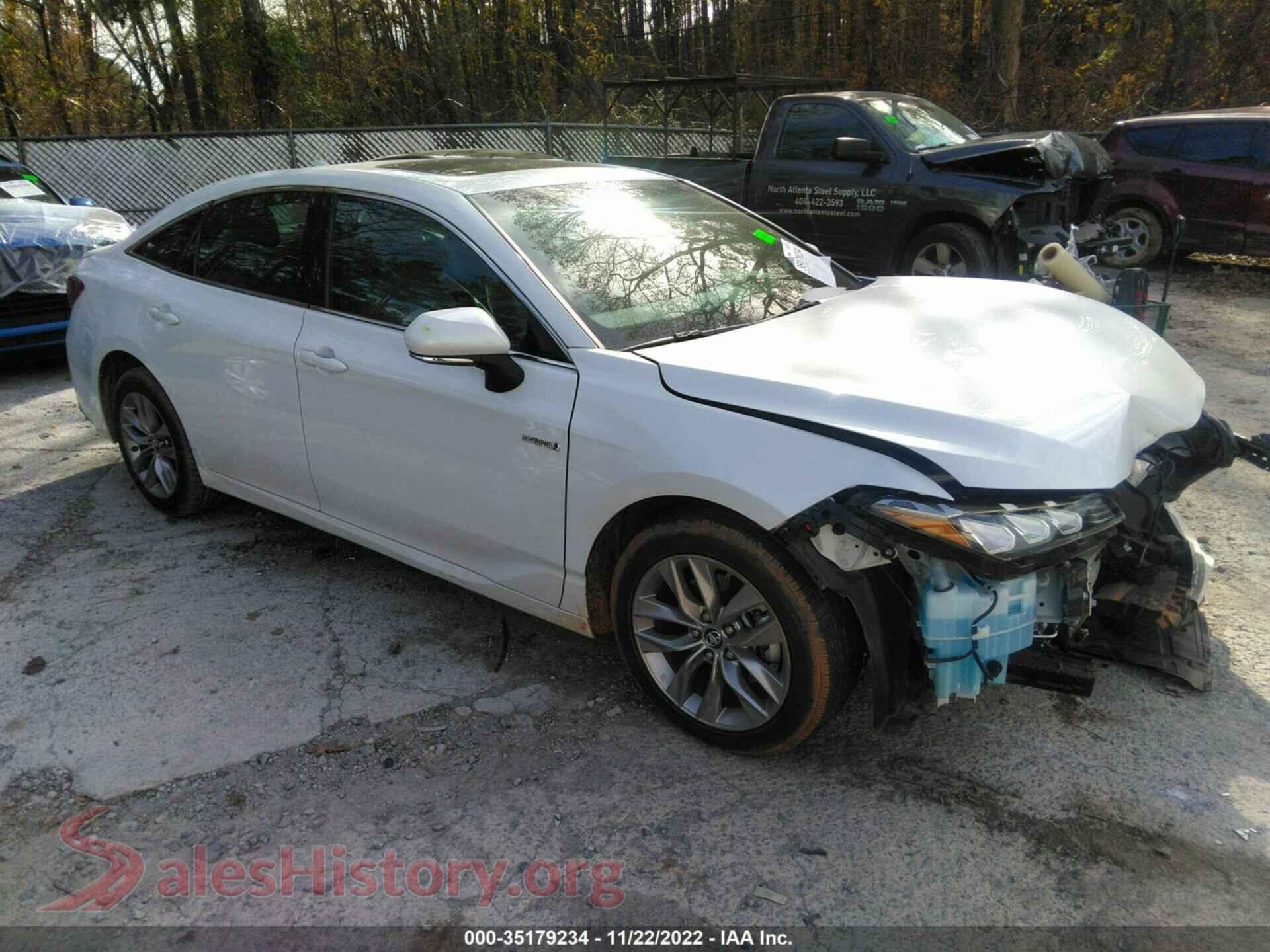 2019 TOYOTA AVALON — VIN 4T1B21FB5KU011214