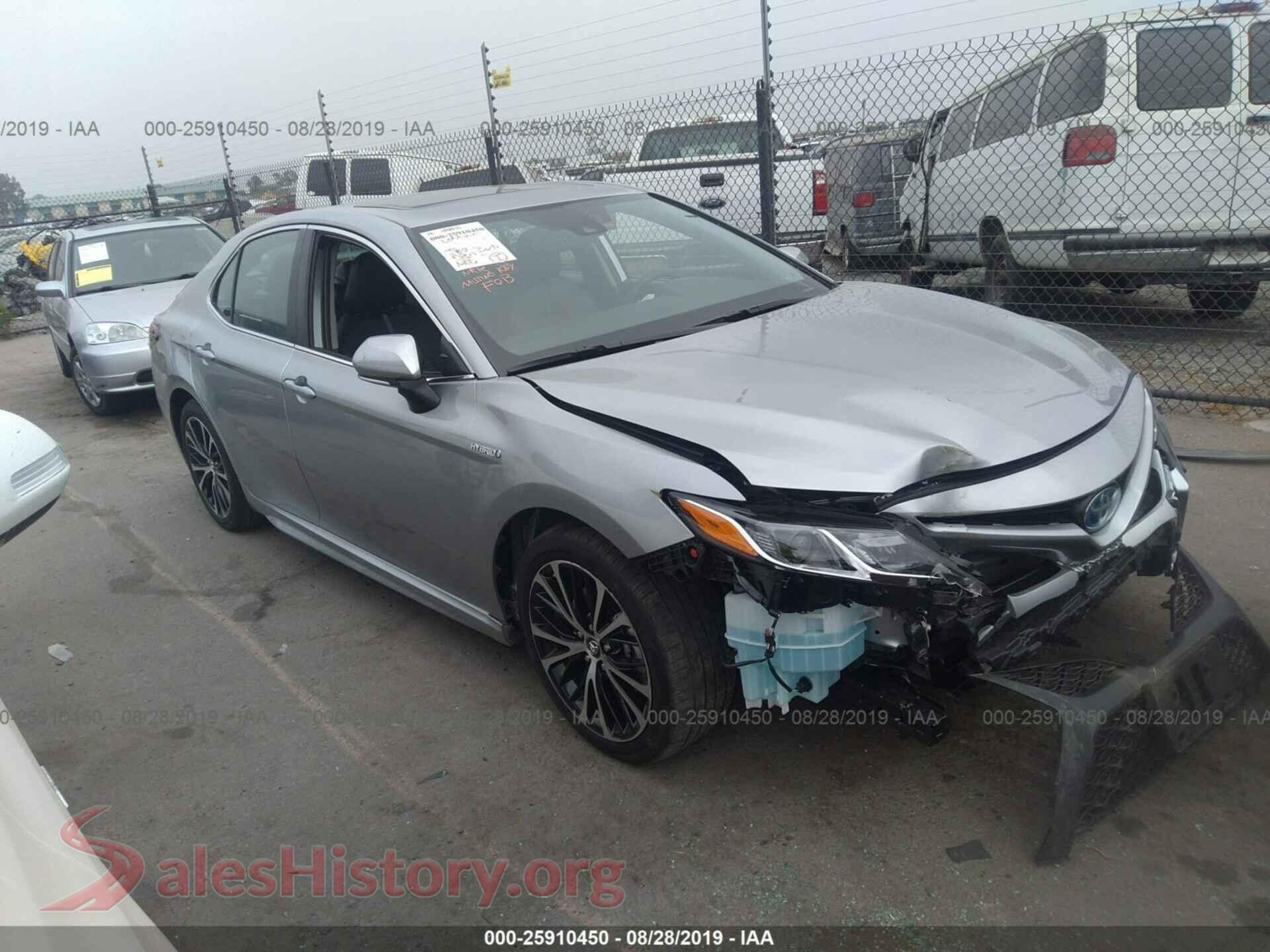 2019 TOYOTA CAMRY — VIN 4T1B21HK6KU515946